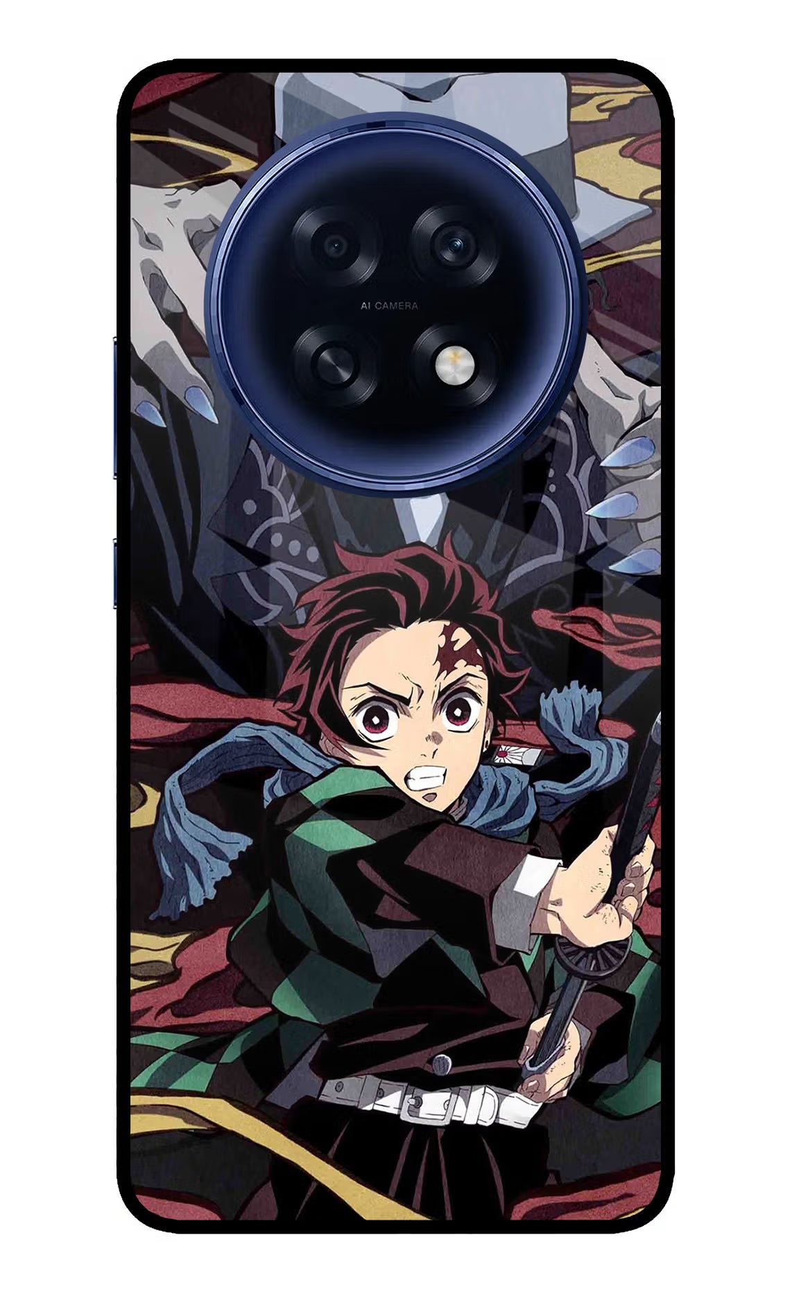 Demon Slayer Oppo F31 Pro Plus 5G Glass Case - Demon Slayer Oppo F31 Pro Plus 5G Glass Case Demon Slayer Oppo F31 Pro Plus 5G Glass Case