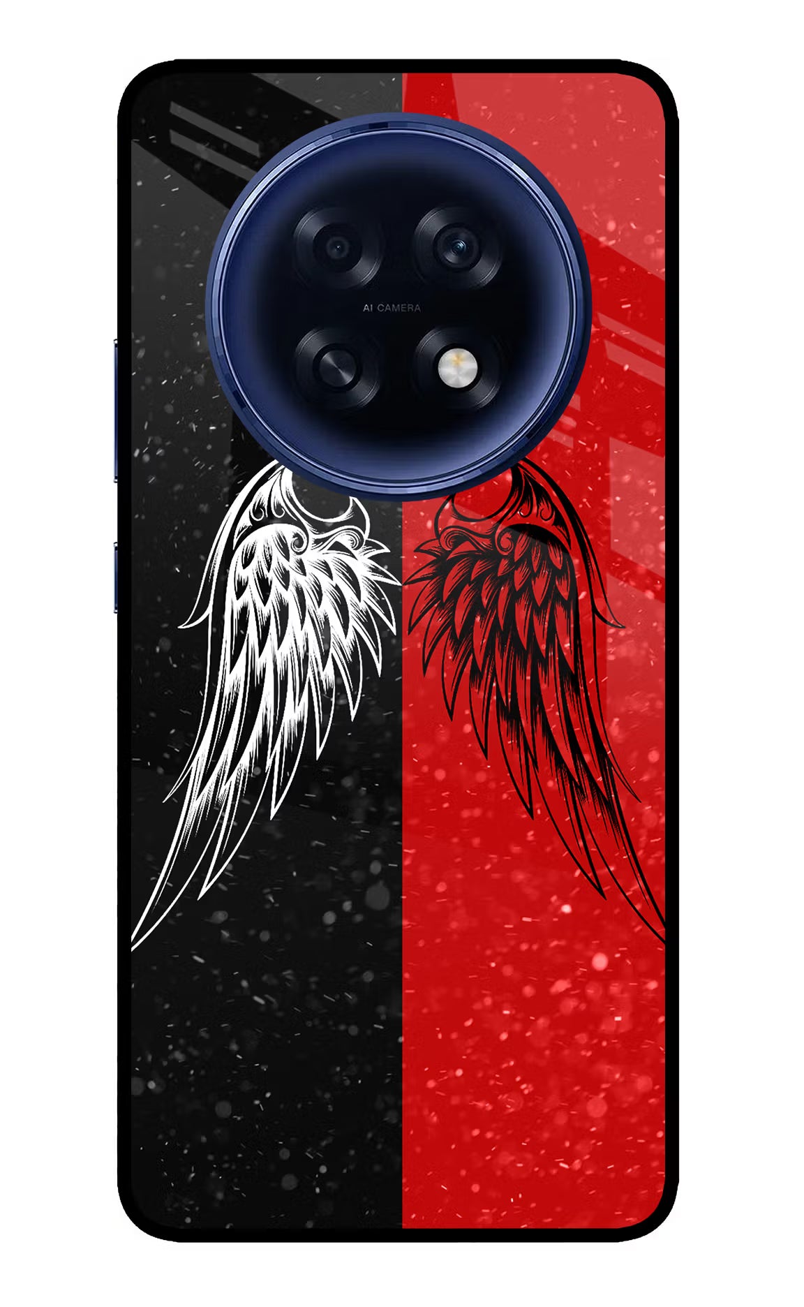 Wings Oppo F31 Pro Plus 5G Back Cover - Wings Oppo F31 Pro Plus 5G Glass Case Back Cover by Casekaro Wings Oppo F31 Pro Plus 5G Glass Case Back Cover by Casekaro