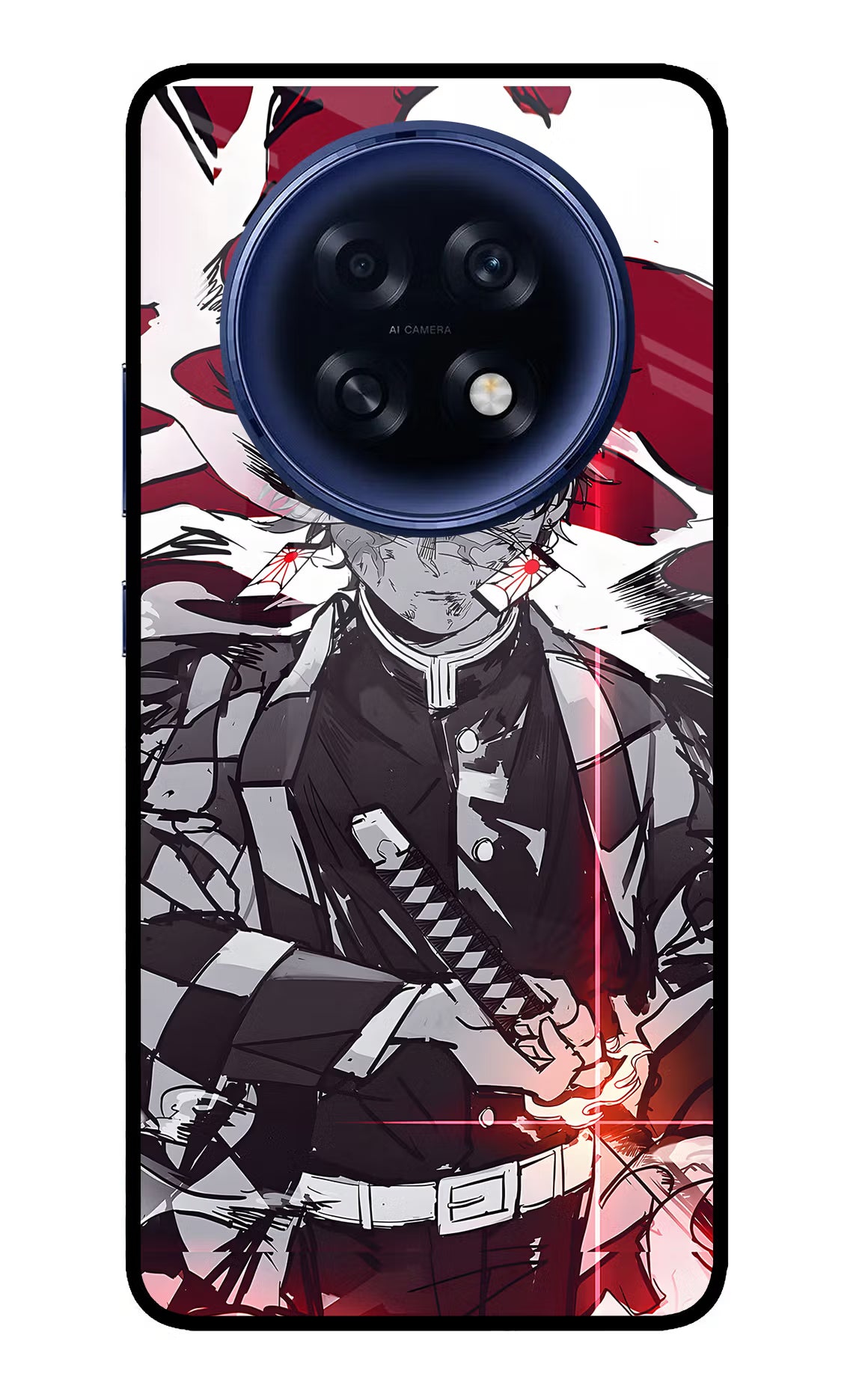 Demon Slayer Oppo F31 Pro Plus 5G Back Cover - Demon Slayer Oppo F31 Pro Plus 5G Glass Case Back Cover by Casekaro Demon Slayer Oppo F31 Pro Plus 5G Glass Case Back Cover by Casekaro