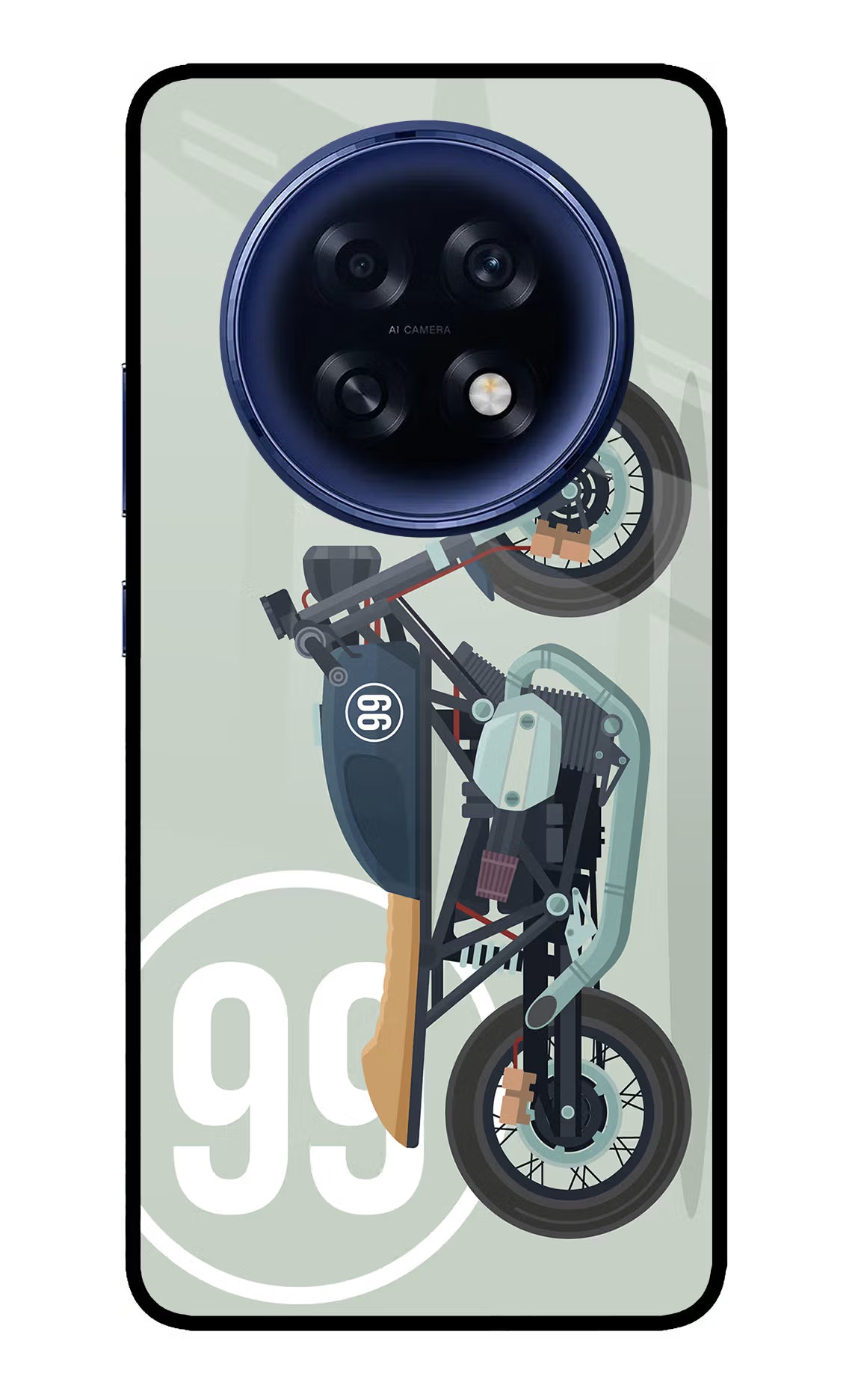 Classic Cafe Racer 99 Oppo F31 Pro Plus 5G Glass Case - Classic Cafe Racer 99 Oppo F31 Pro Plus 5G Glass Case Classic Cafe Racer 99 Oppo F31 Pro Plus 5G Glass Case