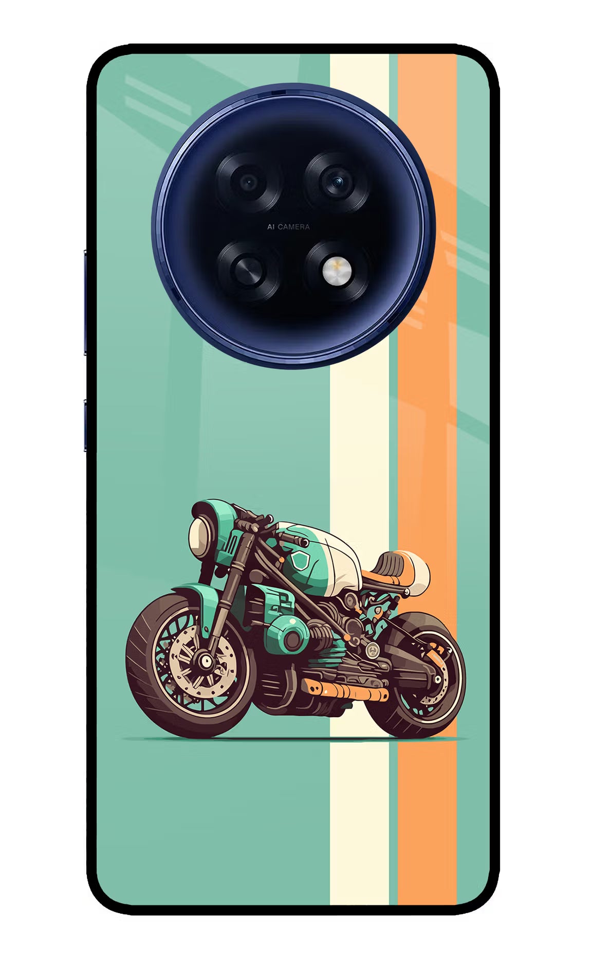 Striped Moto Drift Oppo F31 Pro Plus 5G Glass Case - Striped Moto Drift Oppo F31 Pro Plus 5G Glass Case Striped Moto Drift Oppo F31 Pro Plus 5G Glass Case