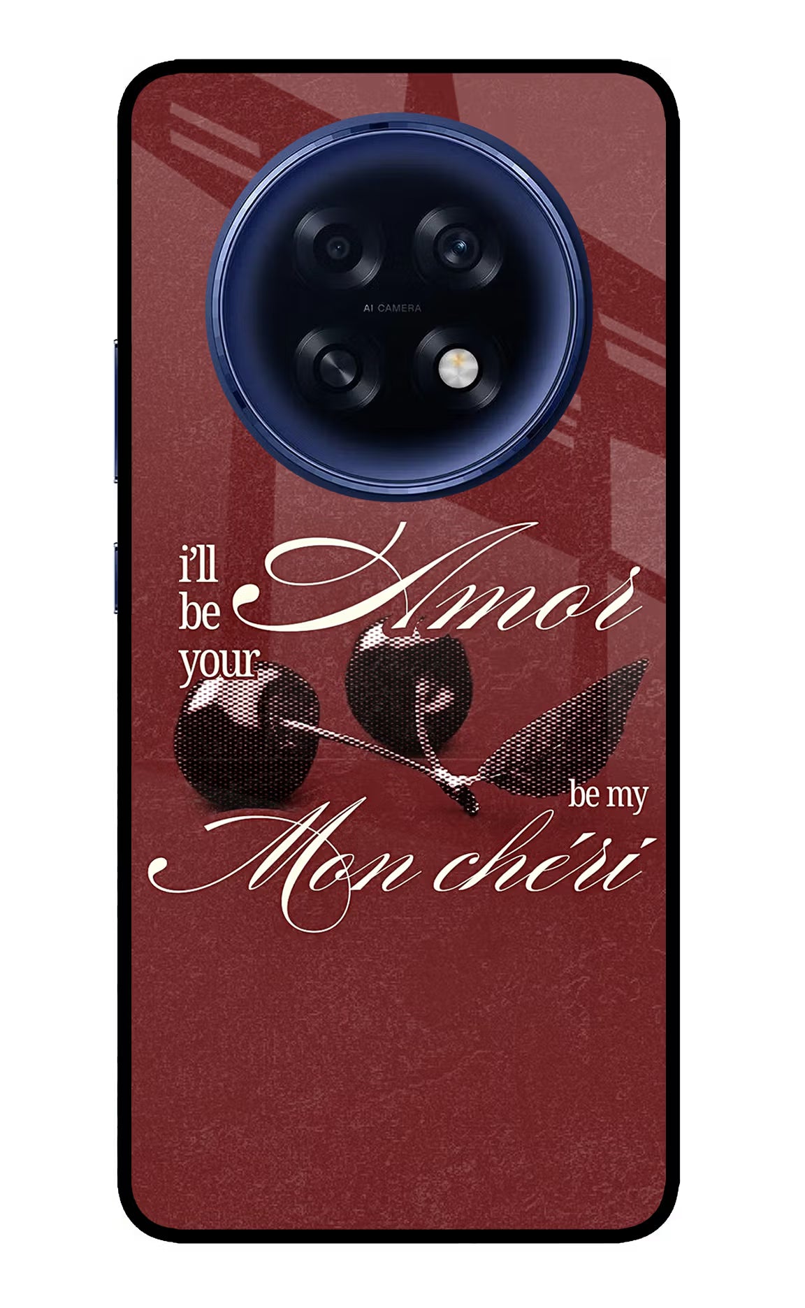 Velvet Cherry Oppo F31 Pro Plus 5G Glass Case - Velvet Cherry Oppo F31 Pro Plus 5G Glass Case Velvet Cherry Oppo F31 Pro Plus 5G Glass Case