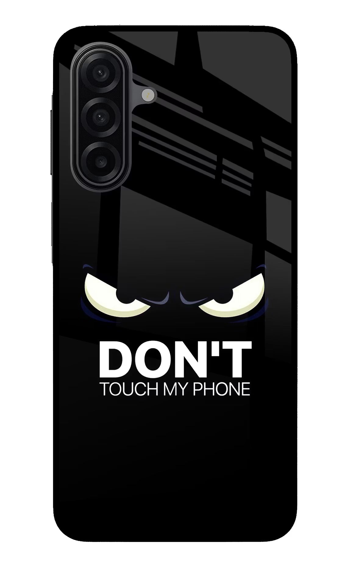 Don'T Touch My Phone Samsung A17 5G Back Cover - Don'T Touch My Phone Samsung A17 5G Glass Case Back Cover by Casekaro Don'T Touch My Phone Samsung A17 5G Glass Case Back Cover by Casekaro