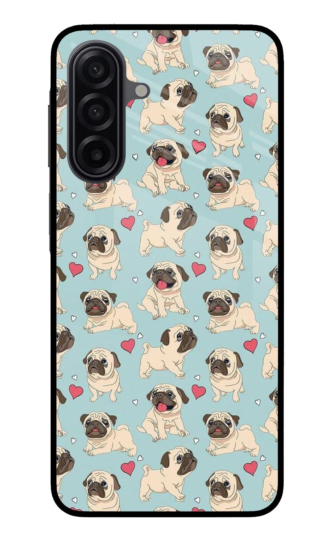 Pug Dog Samsung A17 5G Back Cover - Pug Dog Samsung A17 5G Glass Case Back Cover by Casekaro Pug Dog Samsung A17 5G Glass Case Back Cover by Casekaro