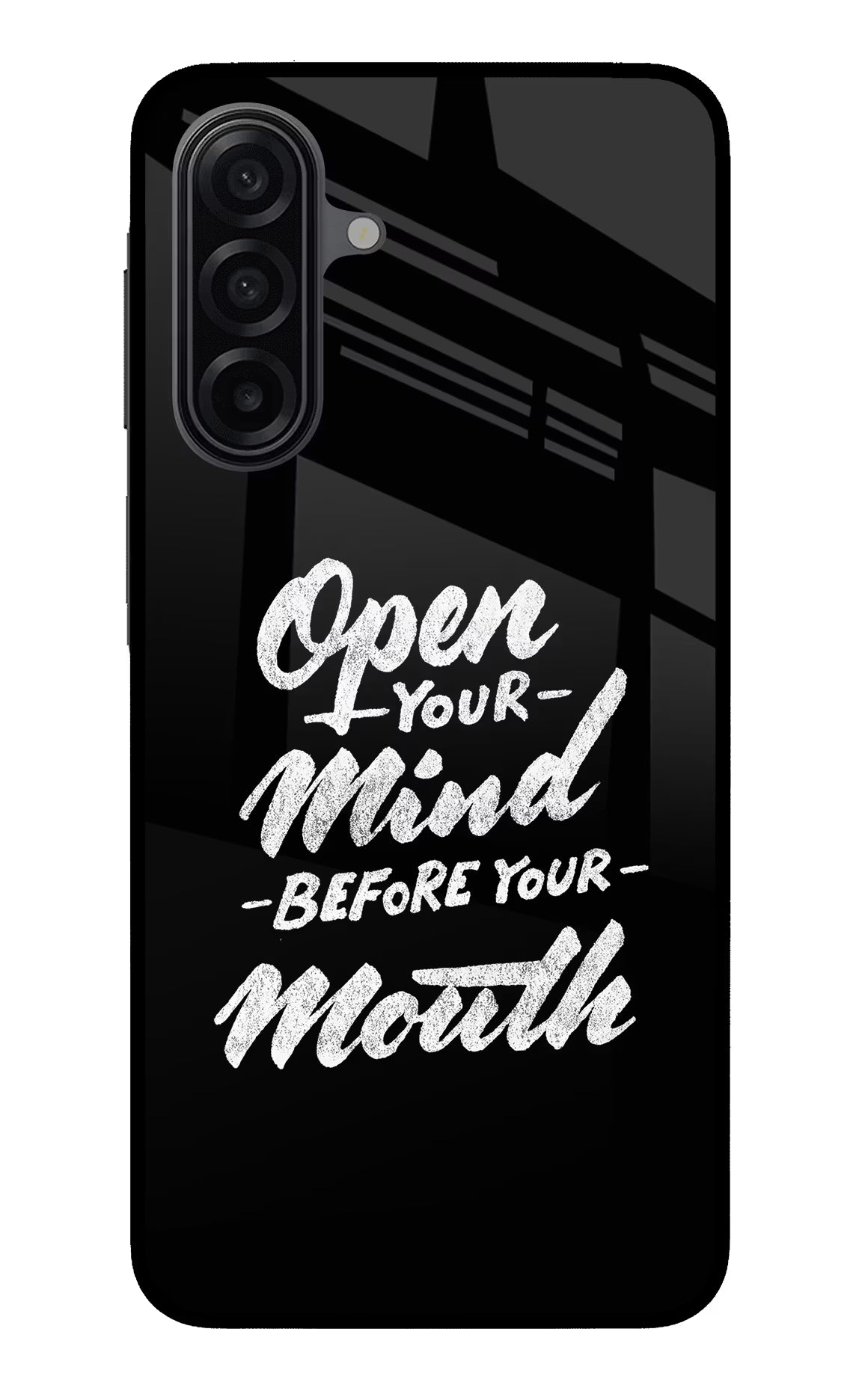 Open Your Mind Before Your Mouth Samsung A17 5G Glass Case - Open Your Mind Before Your Mouth Samsung A17 5G Glass Case Open Your Mind Before Your Mouth Samsung A17 5G Glass Case
