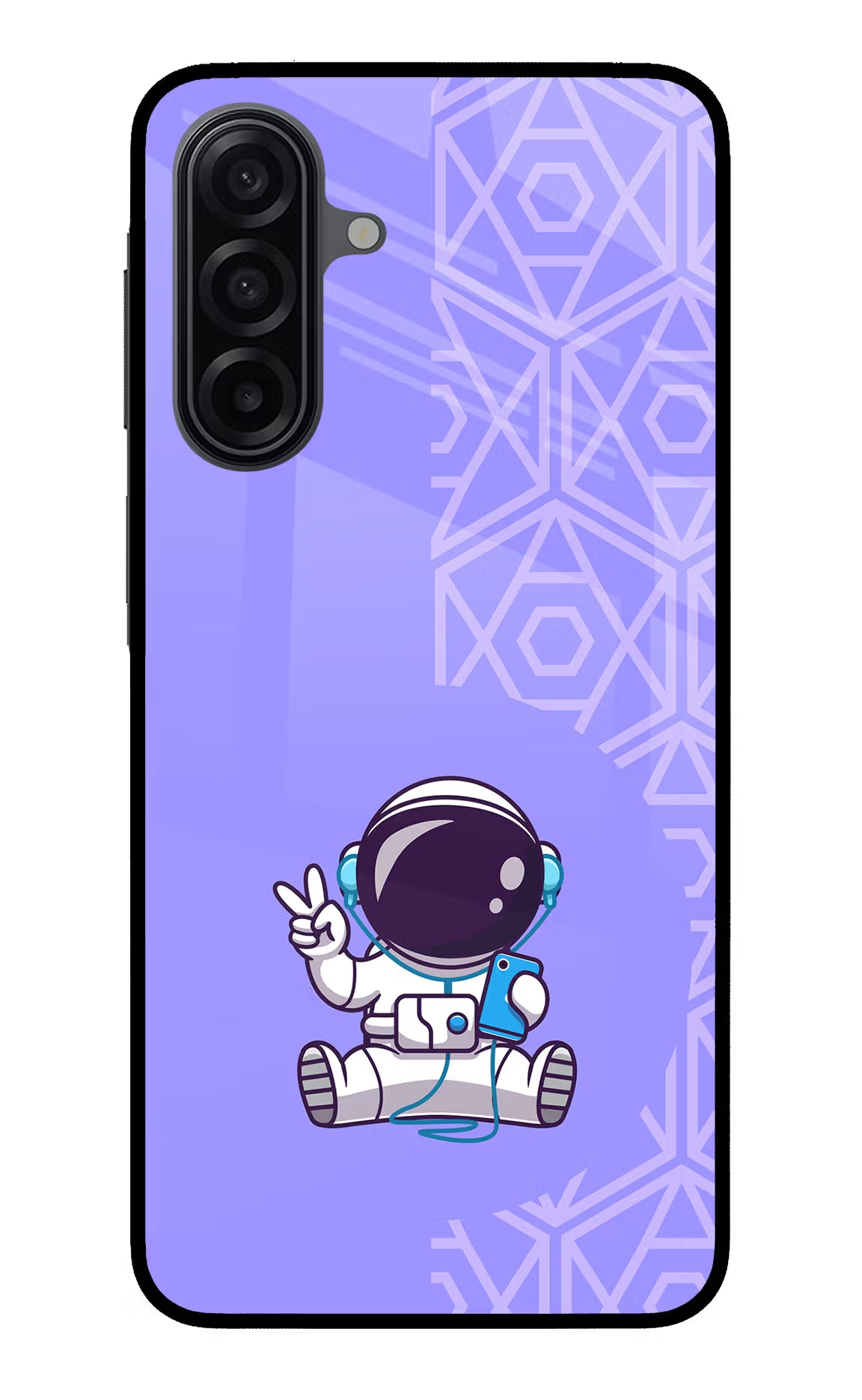 Cute Astronaut Chilling Samsung A17 5G Glass Case - Cute Astronaut Chilling Samsung A17 5G Glass Case Cute Astronaut Chilling Samsung A17 5G Glass Case
