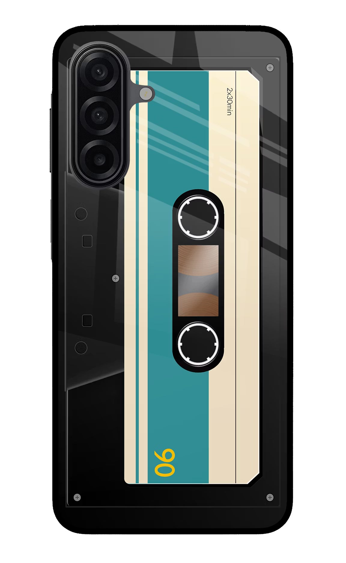 Cassette Samsung A17 5G Back Cover - Cassette Samsung A17 5G Glass Case Back Cover by Casekaro Cassette Samsung A17 5G Glass Case Back Cover by Casekaro