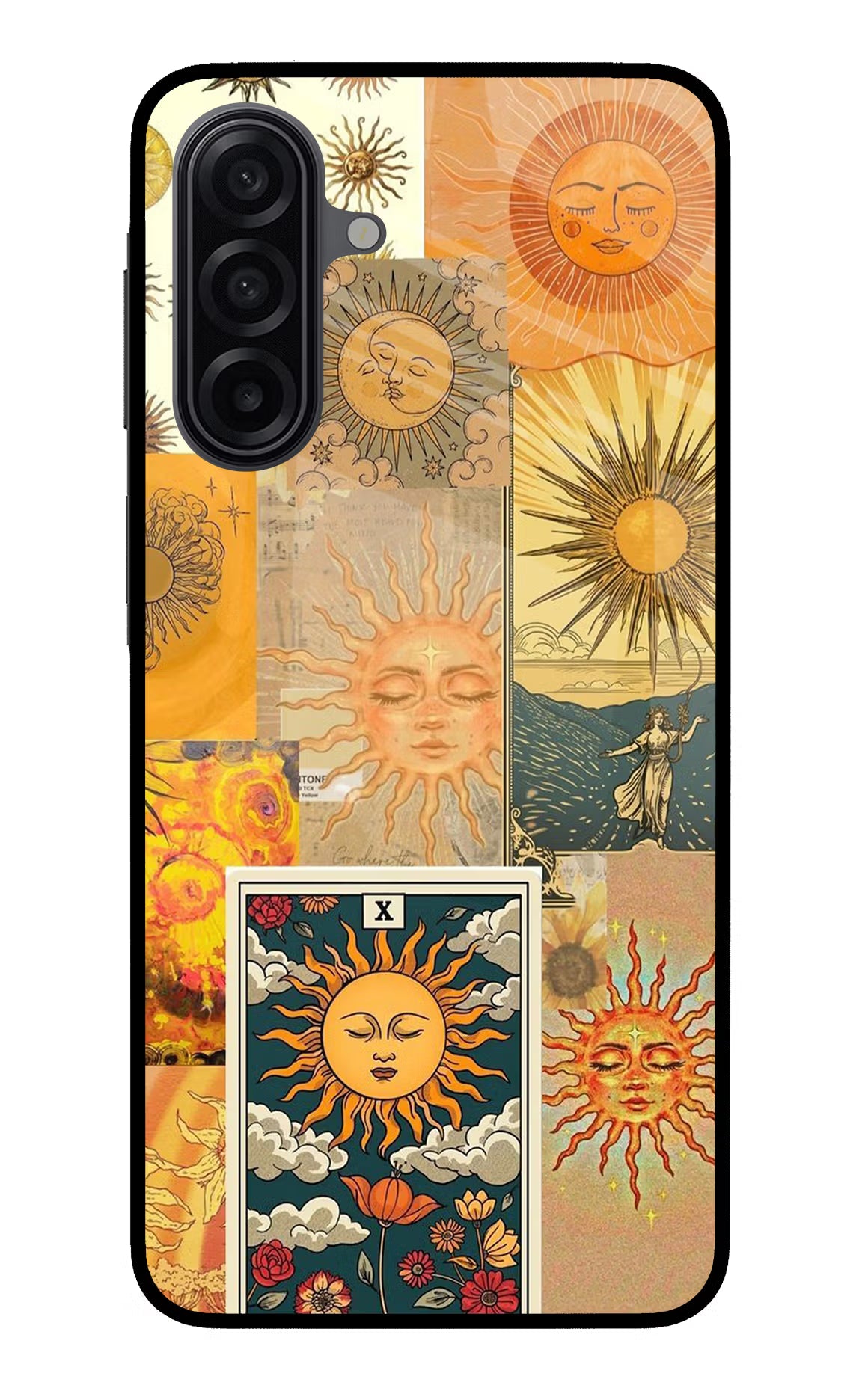 Sun Samsung A17 5G Back Cover - Sun Samsung A17 5G Glass Case Back Cover by Casekaro Sun Samsung A17 5G Glass Case Back Cover by Casekaro