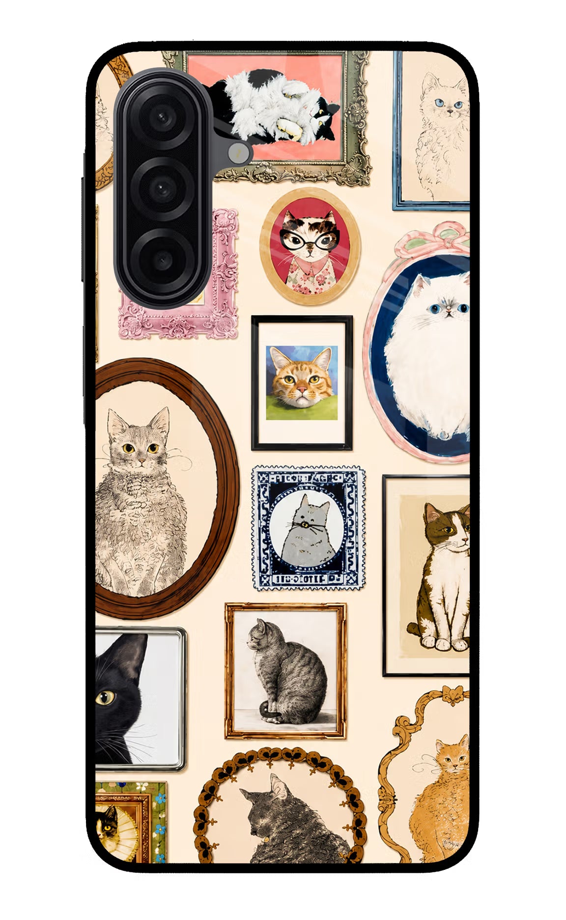 Mirror Cats Samsung A17 5G Glass Case - Mirror Cats Samsung A17 5G Glass Case Mirror Cats Samsung A17 5G Glass Case