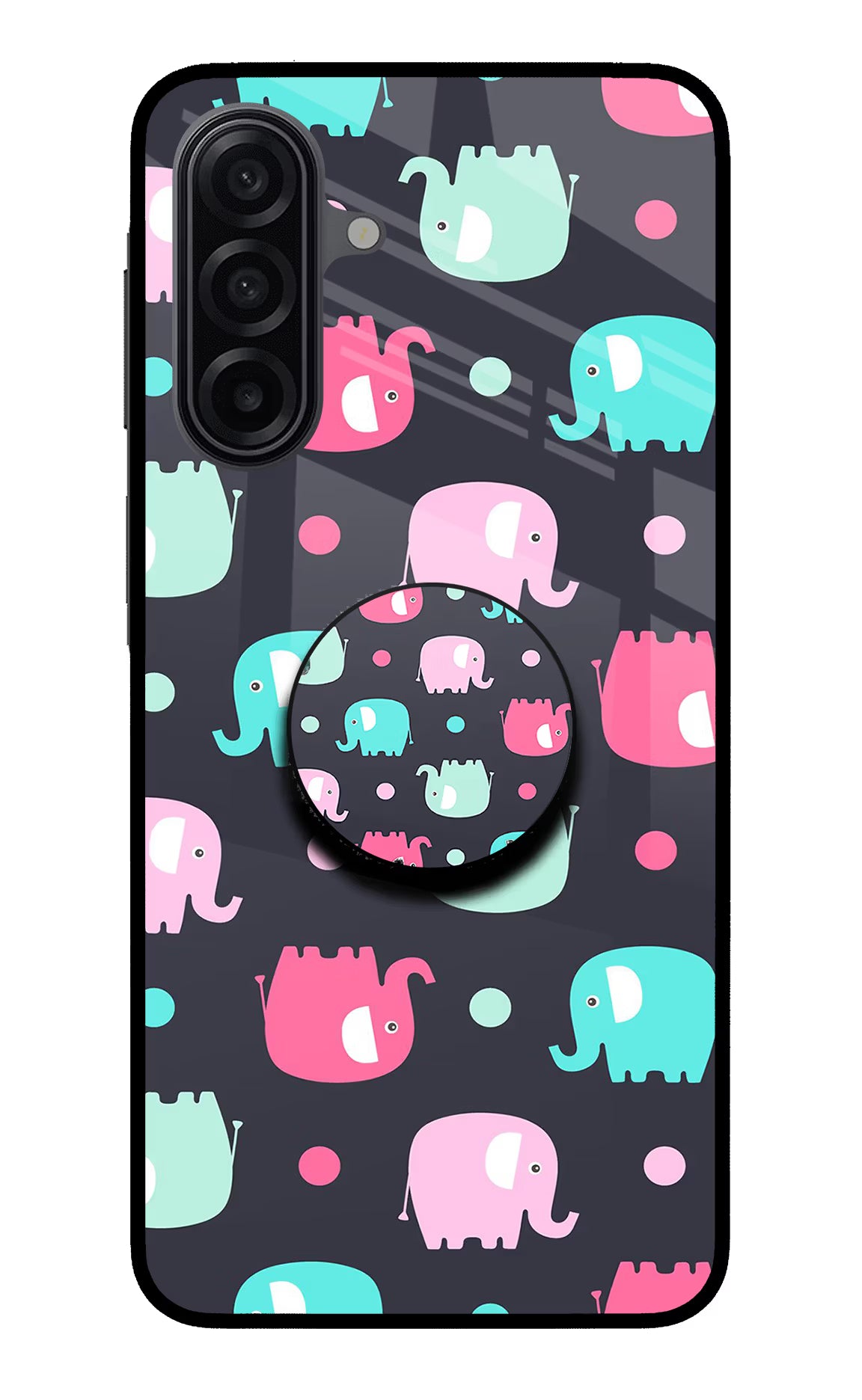 Baby Elephants Samsung A17 5G Pop Case - Baby Elephants Samsung A17 5G Pop Case by Casekaro Baby Elephants Samsung A17 5G Pop Case by Casekaro