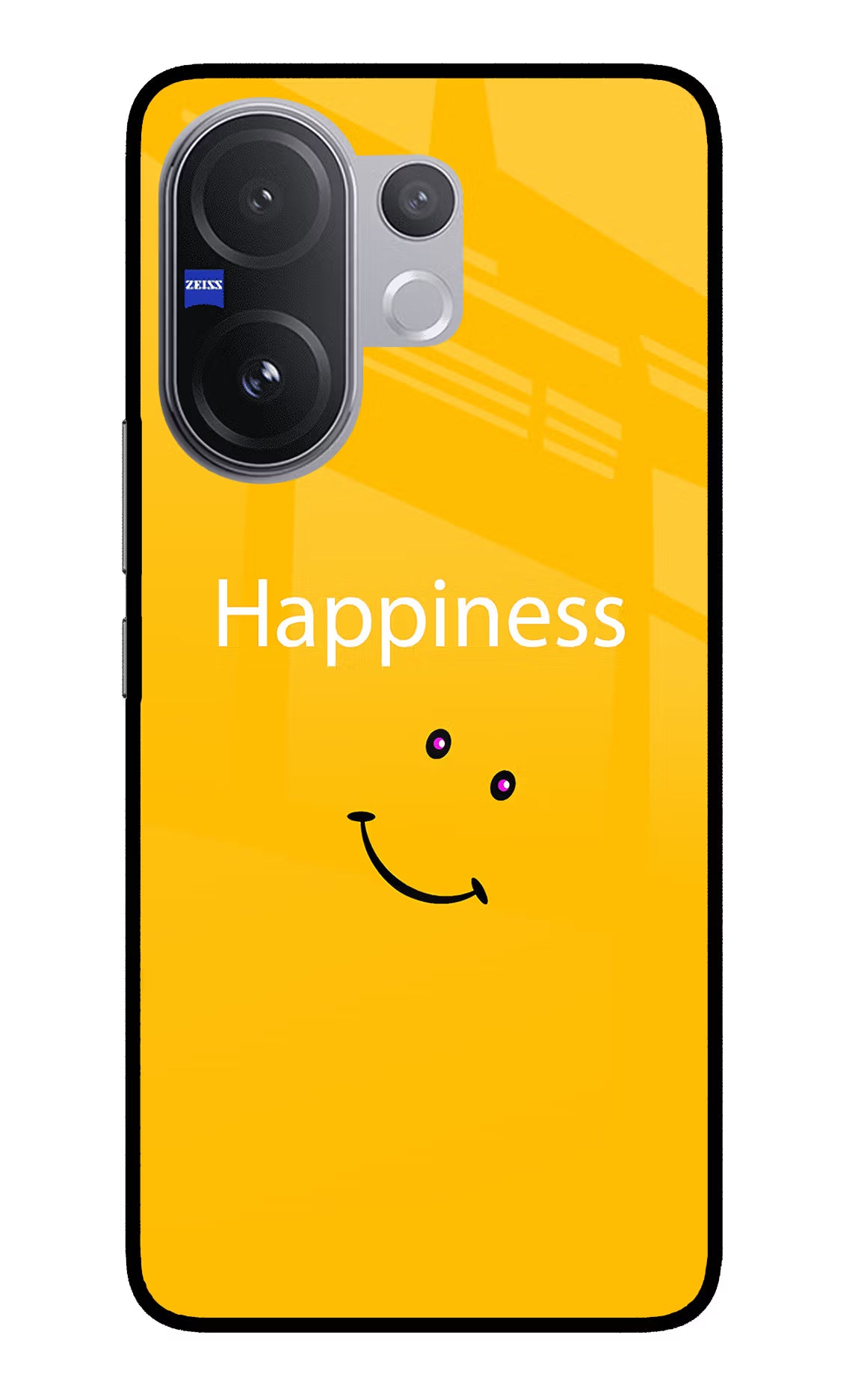 Happiness With Smiley Vivo V60 5G Back Cover - Happiness With Smiley Vivo V60 5G Glass Case Back Cover by Casekaro Happiness With Smiley Vivo V60 5G Glass Case Back Cover by Casekaro