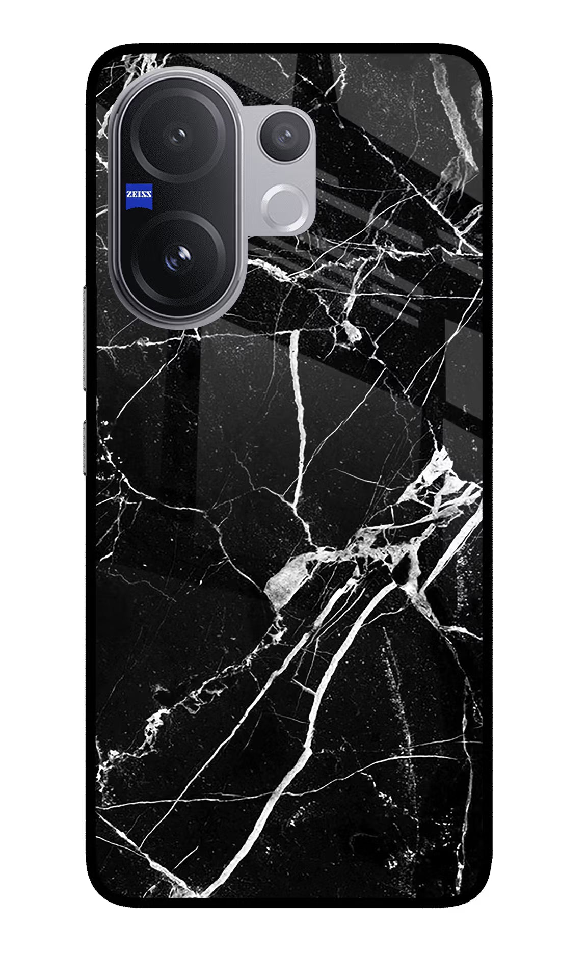 Black Marble Pattern Vivo V60 5G Back Cover - Black Marble Pattern Vivo V60 5G Glass Case Back Cover by Casekaro Black Marble Pattern Vivo V60 5G Glass Case Back Cover by Casekaro