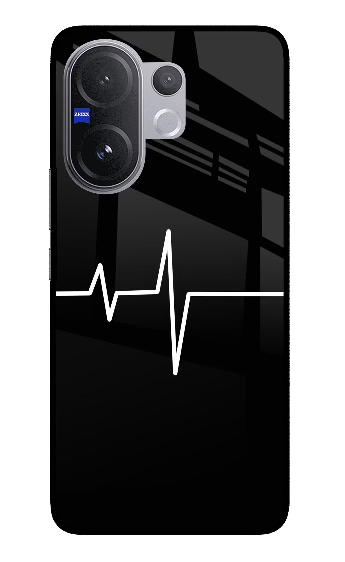 Heart Beats Vivo V60 5G Back Cover - Heart Beats Vivo V60 5G Glass Case Back Cover by Casekaro Heart Beats Vivo V60 5G Glass Case Back Cover by Casekaro