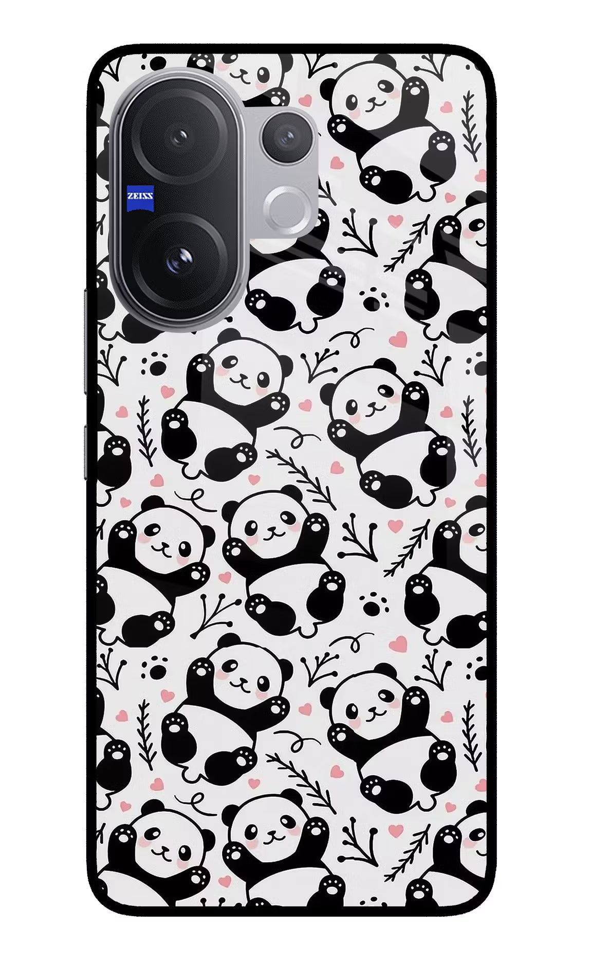 Cute Panda Vivo V60 5G Glass Case - Cute Panda Vivo V60 5G Glass Case Cute Panda Vivo V60 5G Glass Case