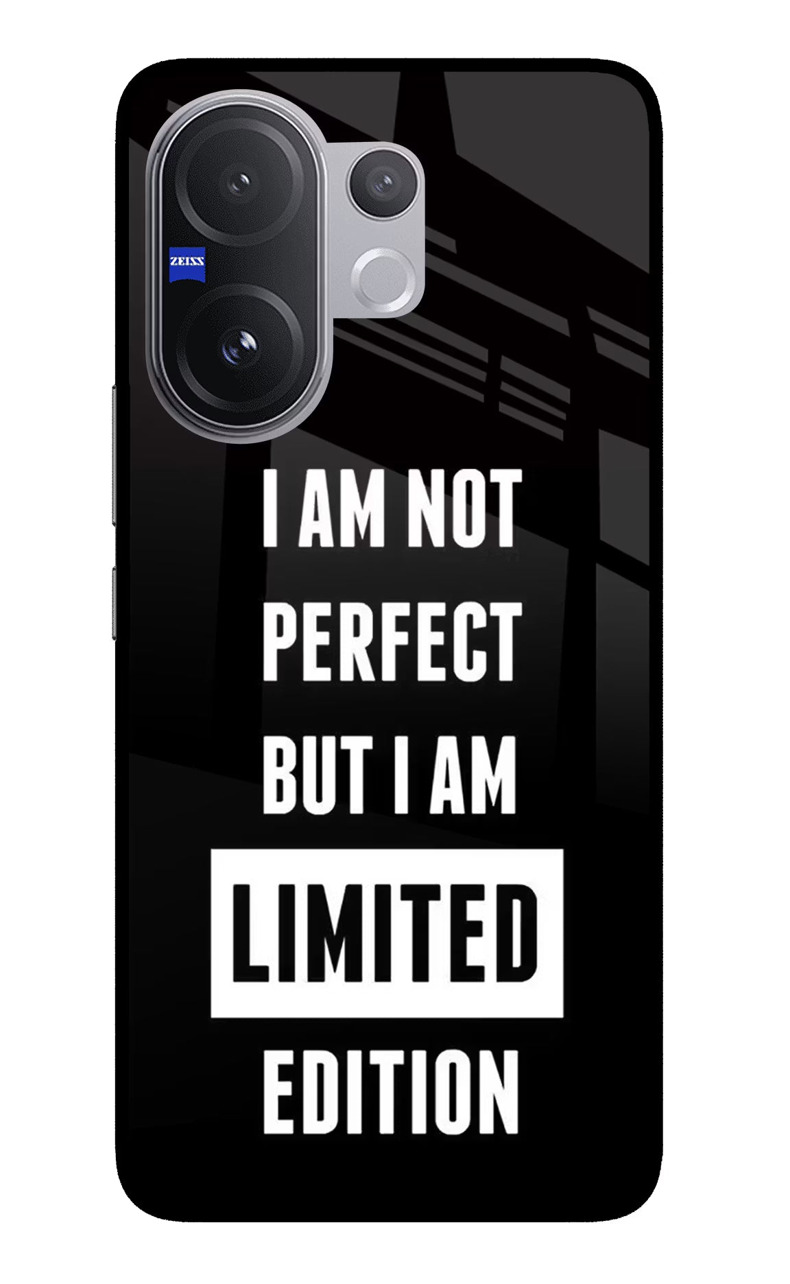 I Am Not Perfect But I Am Limited Edition Vivo V60 5G Glass Case - I Am Not Perfect But I Am Limited Edition Vivo V60 5G Glass Case I Am Not Perfect But I Am Limited Edition Vivo V60 5G Glass Case