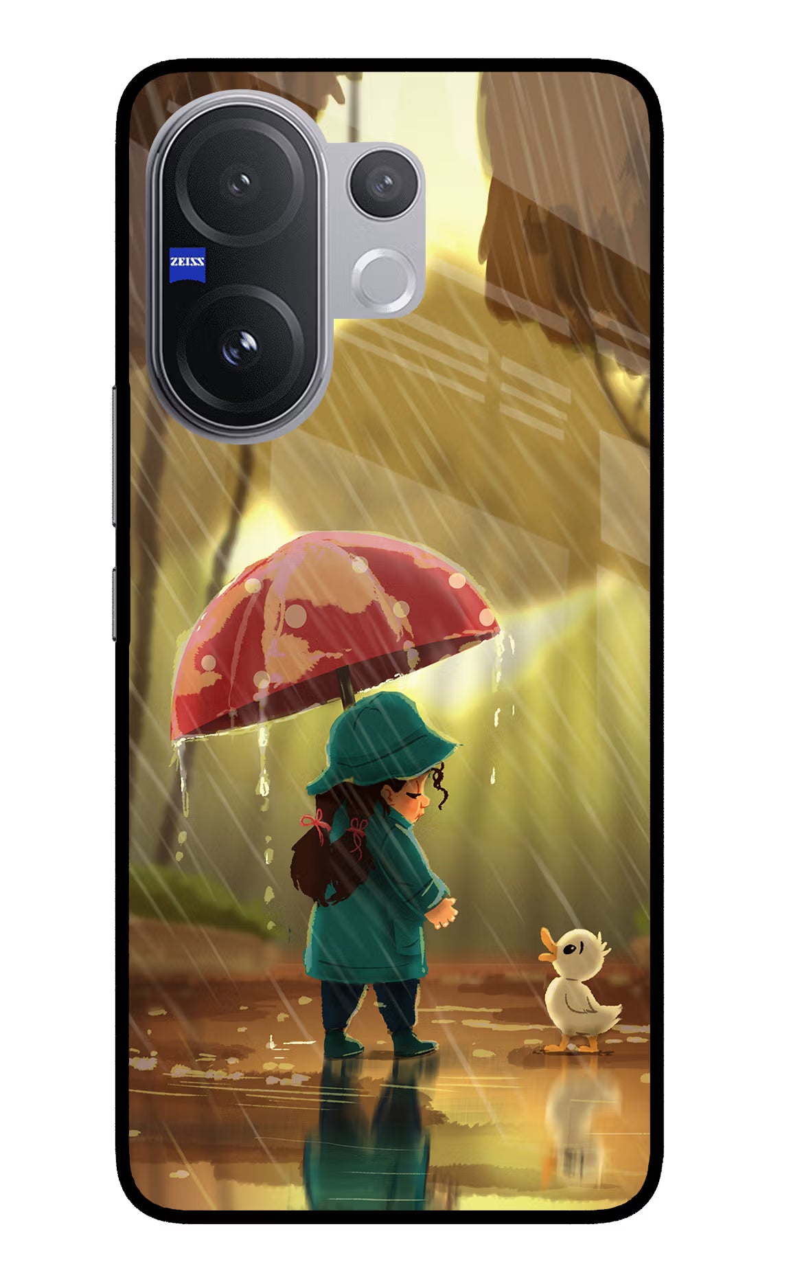 Rainy Day Vivo V60 5G Glass Case - Rainy Day Vivo V60 5G Glass Case Rainy Day Vivo V60 5G Glass Case