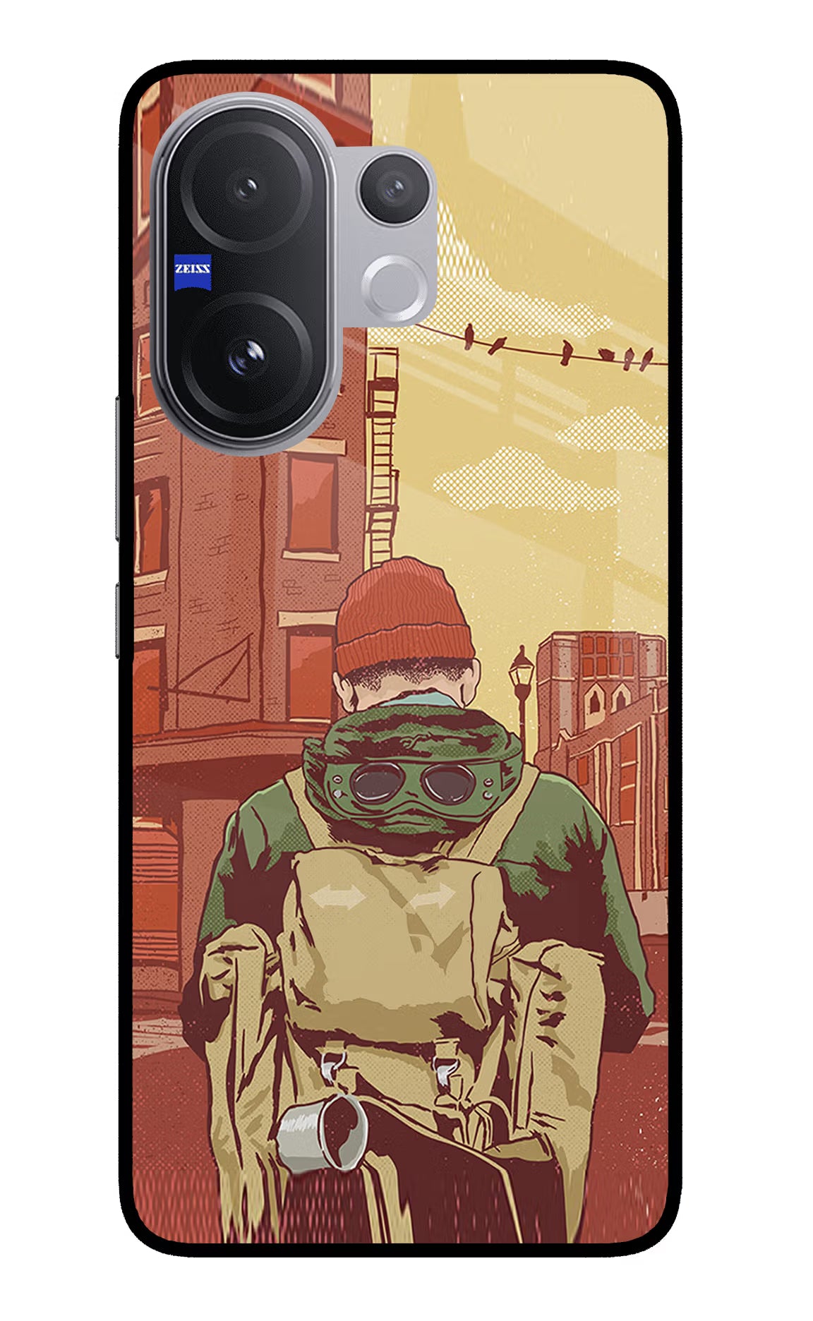 Adventurous Vivo V60 5G Back Cover - Adventurous Vivo V60 5G Glass Case Back Cover by Casekaro Adventurous Vivo V60 5G Glass Case Back Cover by Casekaro