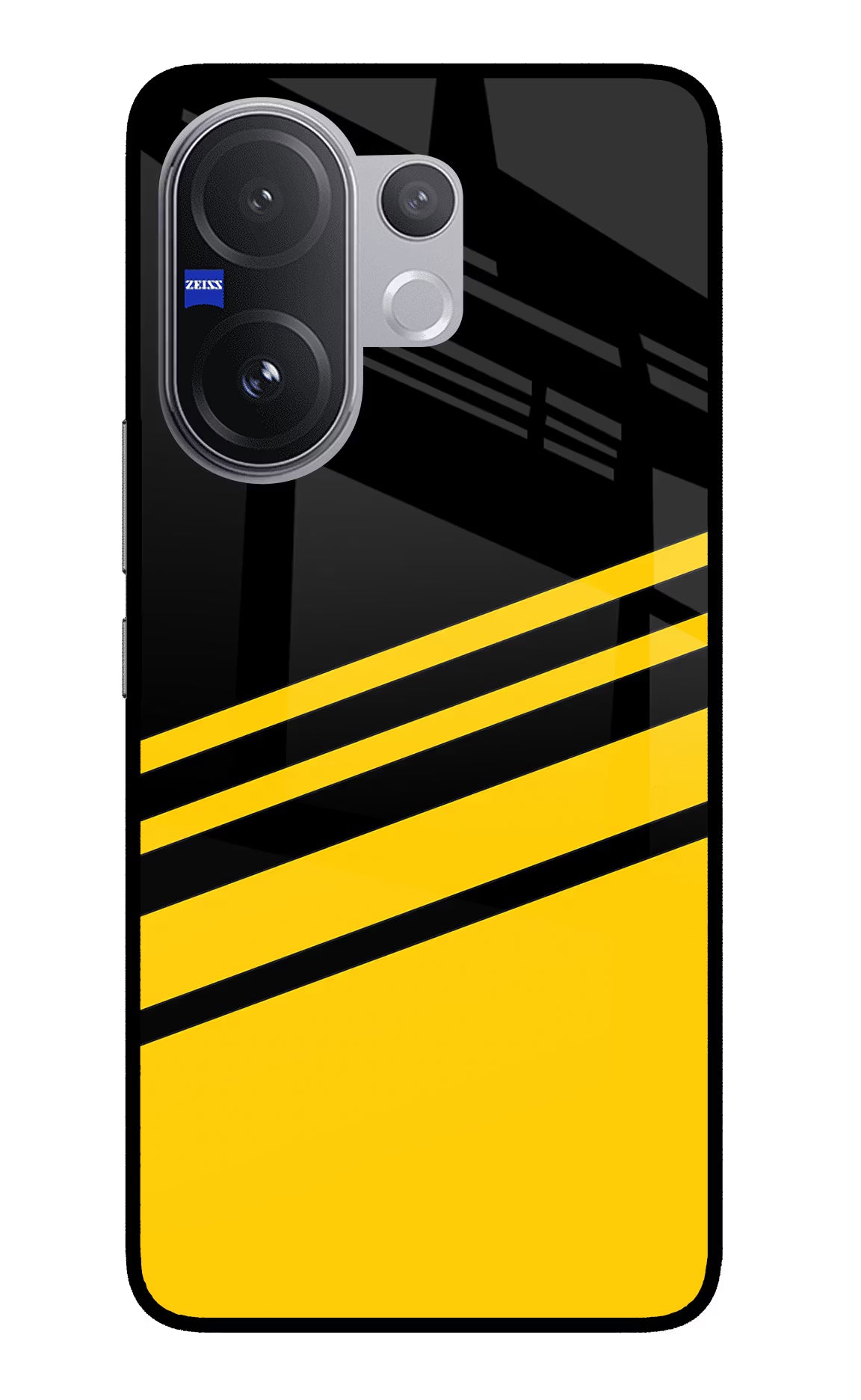 Yellow Shades Vivo V60 5G Back Cover - Yellow Shades Vivo V60 5G Glass Case Back Cover by Casekaro Yellow Shades Vivo V60 5G Glass Case Back Cover by Casekaro
