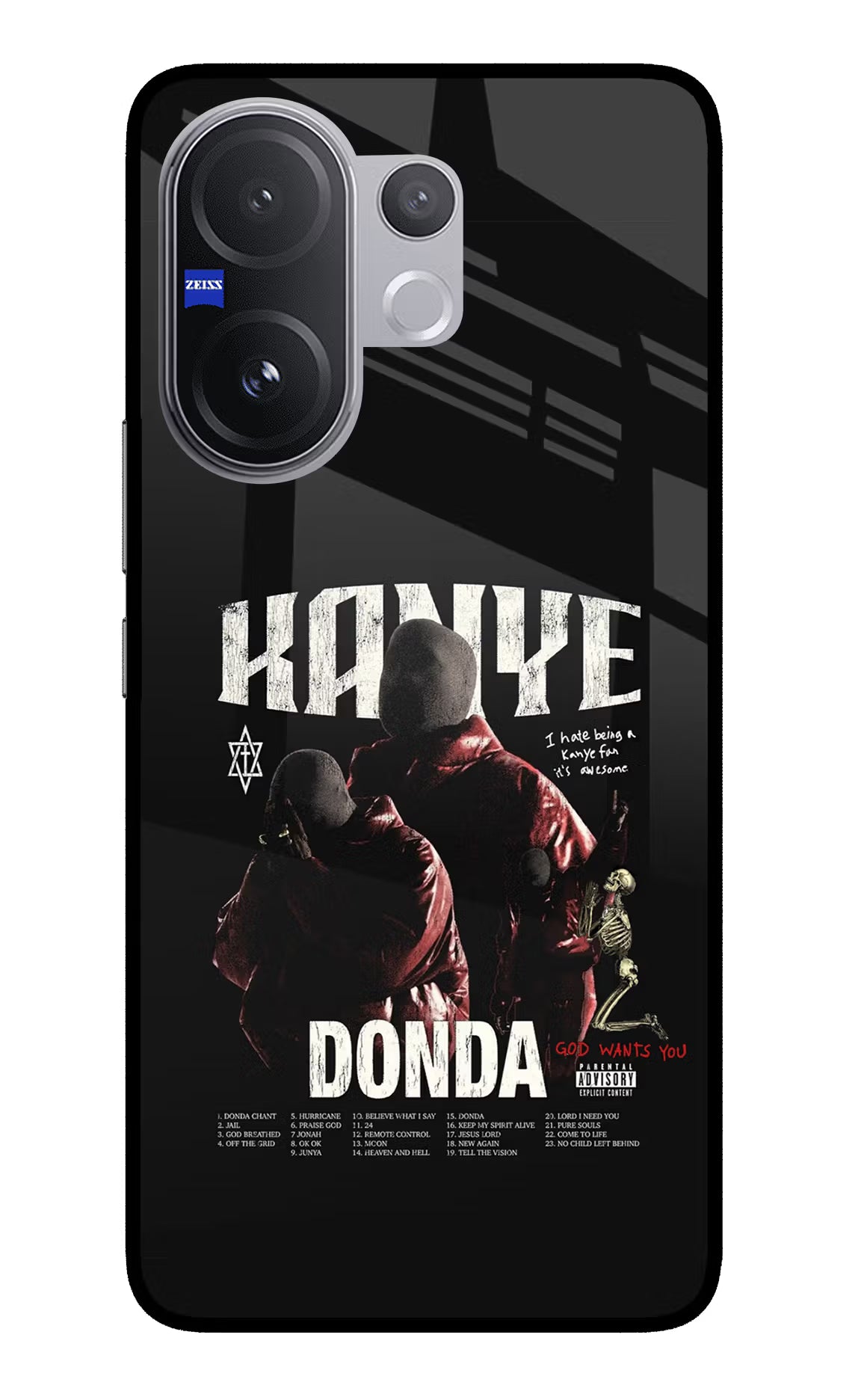 Donda Kanye West Vivo V60 5G Back Cover - Donda Kanye West Vivo V60 5G Glass Case Back Cover by Casekaro Donda Kanye West Vivo V60 5G Glass Case Back Cover by Casekaro