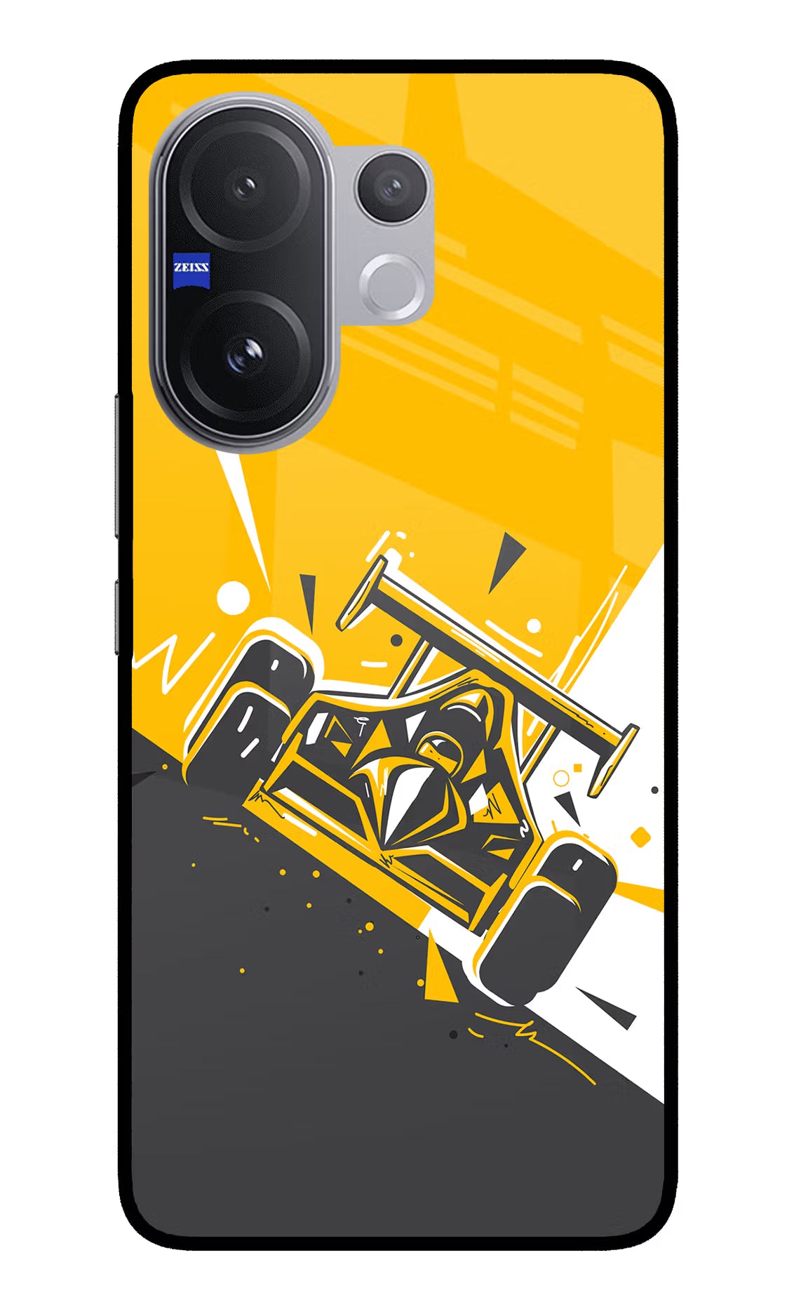 Track King Vivo V60 5G Back Cover - Track King Vivo V60 5G Glass Case Back Cover by Casekaro Track King Vivo V60 5G Glass Case Back Cover by Casekaro