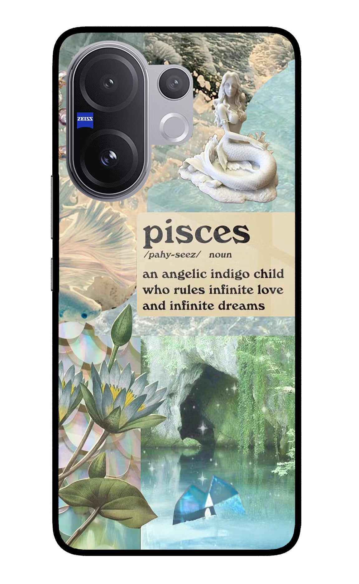 Pisces Zodiac Vivo V60 5G Back Cover - Pisces Zodiac Vivo V60 5G Glass Case Back Cover by Casekaro Pisces Zodiac Vivo V60 5G Glass Case Back Cover by Casekaro