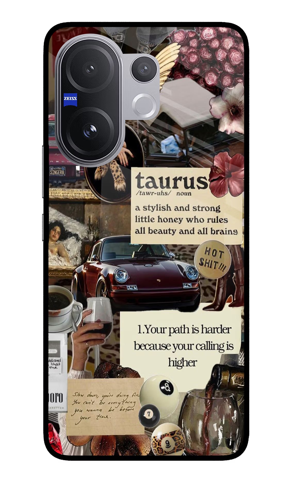 Taurus Zodiac Vivo V60 5G Glass Case - Taurus Zodiac Vivo V60 5G Glass Case Taurus Zodiac Vivo V60 5G Glass Case