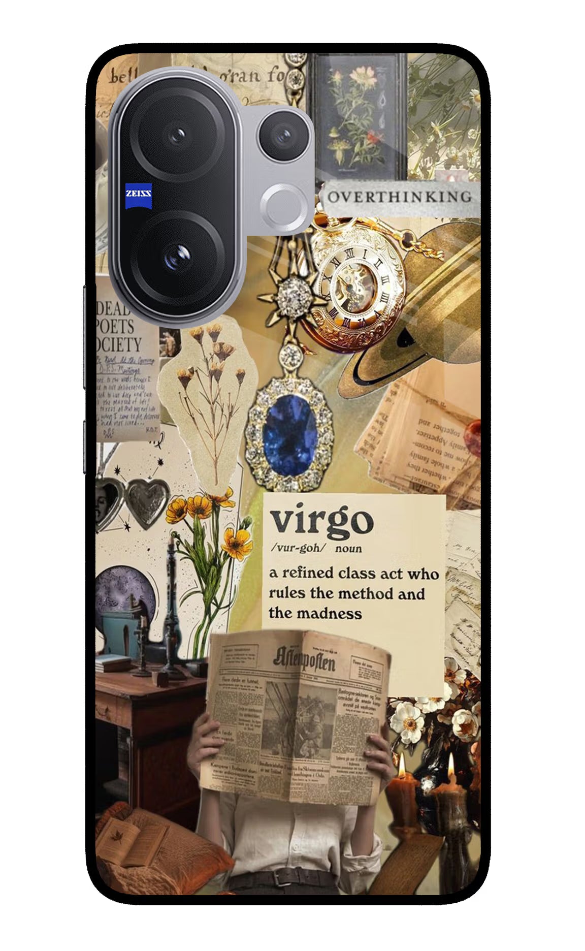 Virgo Zodiac Vivo V60 5G Back Cover - Virgo Zodiac Vivo V60 5G Glass Case Back Cover by Casekaro Virgo Zodiac Vivo V60 5G Glass Case Back Cover by Casekaro