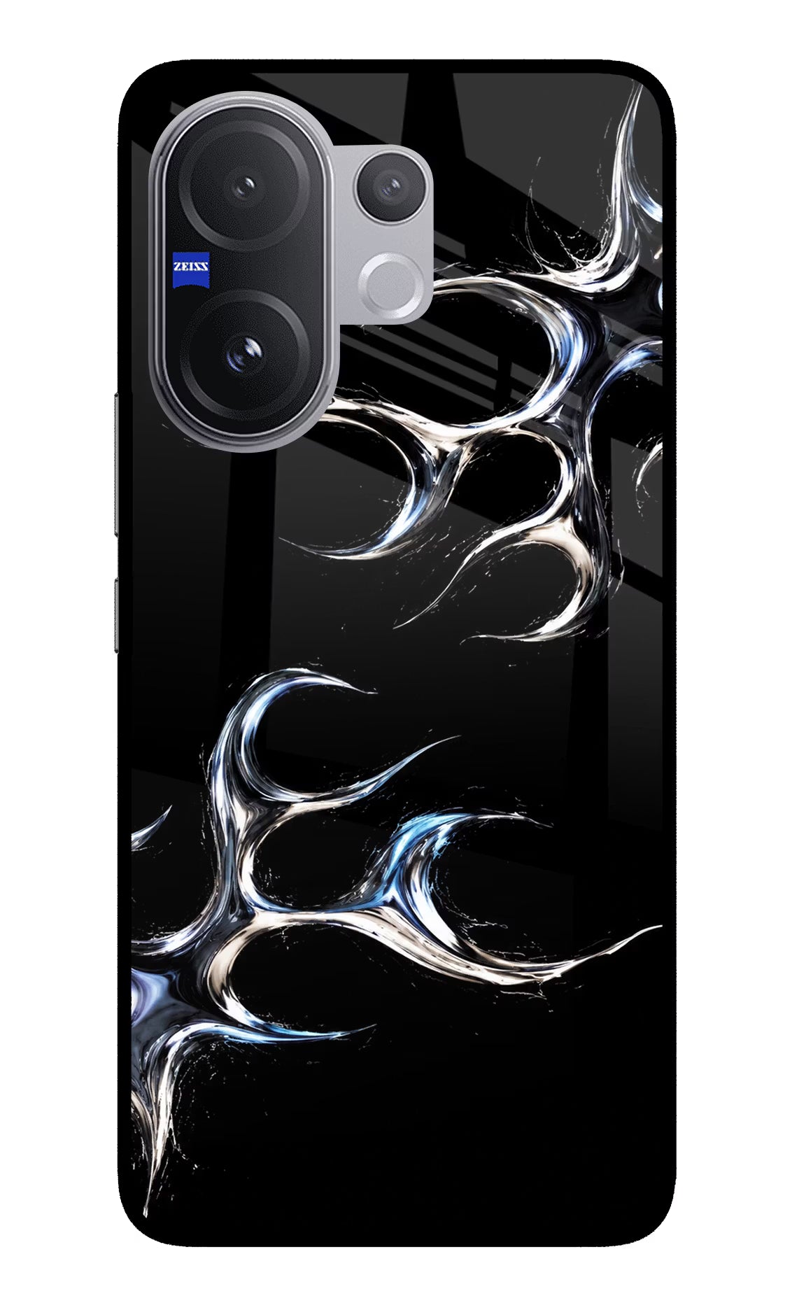 Chrome Tribal Vivo V60 5G Glass Case - Chrome Tribal Vivo V60 5G Glass Case Chrome Tribal Vivo V60 5G Glass Case
