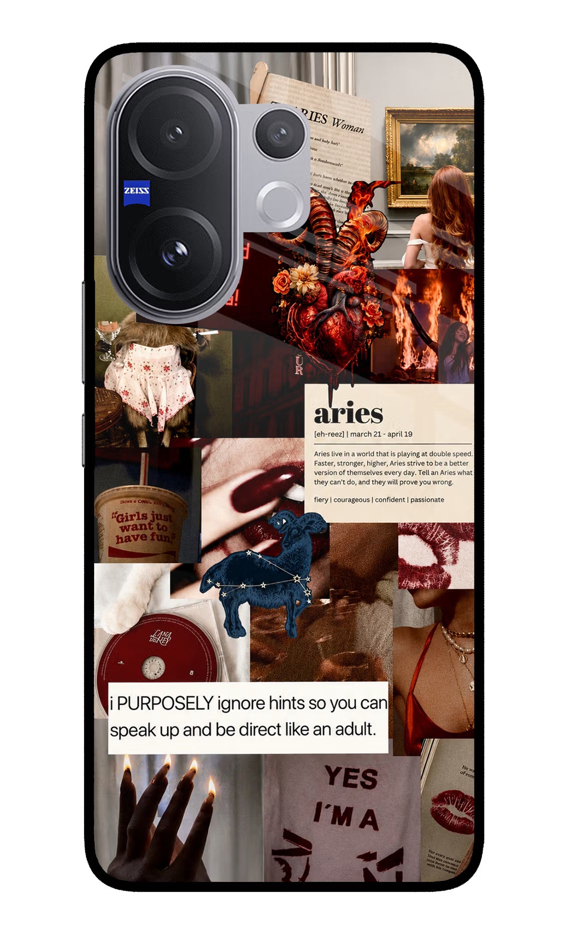 Zodiac Aries Vivo V60 5G Glass Case - Zodiac Aries Vivo V60 5G Glass Case Zodiac Aries Vivo V60 5G Glass Case