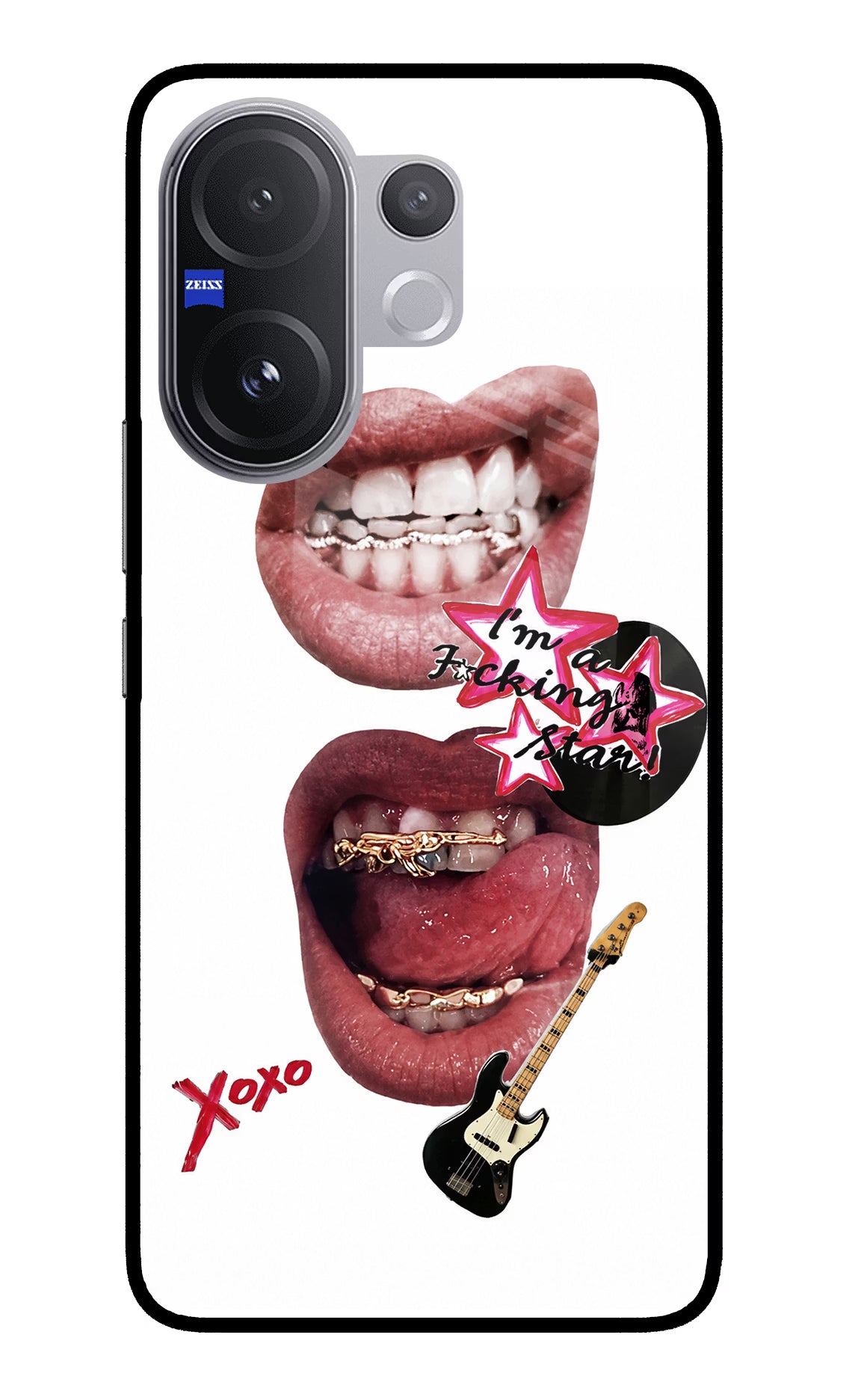 Rockstar Vivo V60 5G Glass Case - Rockstar Vivo V60 5G Glass Case Rockstar Vivo V60 5G Glass Case