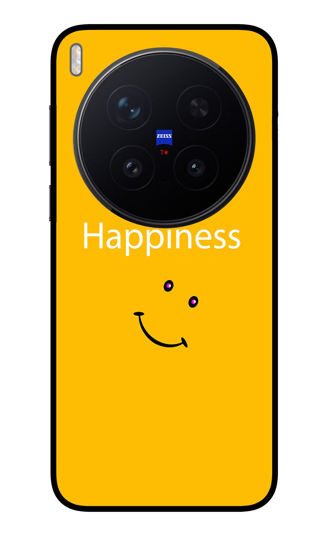 Happiness With Smiley Vivo X300 Pro Glass Case - Happiness With Smiley Vivo X300 Pro Glass Case Happiness With Smiley Vivo X300 Pro Glass Case