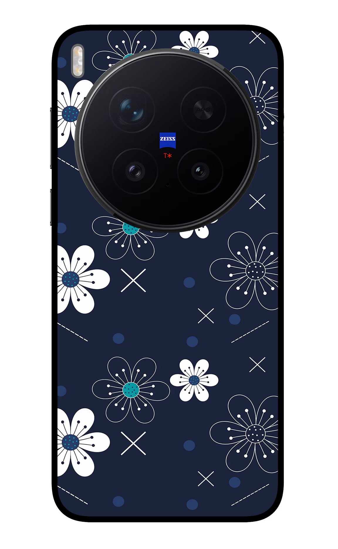 Flowers Vivo X300 Pro Back Cover - Flowers Vivo X300 Pro Glass Case Back Cover by Casekaro Flowers Vivo X300 Pro Glass Case Back Cover by Casekaro