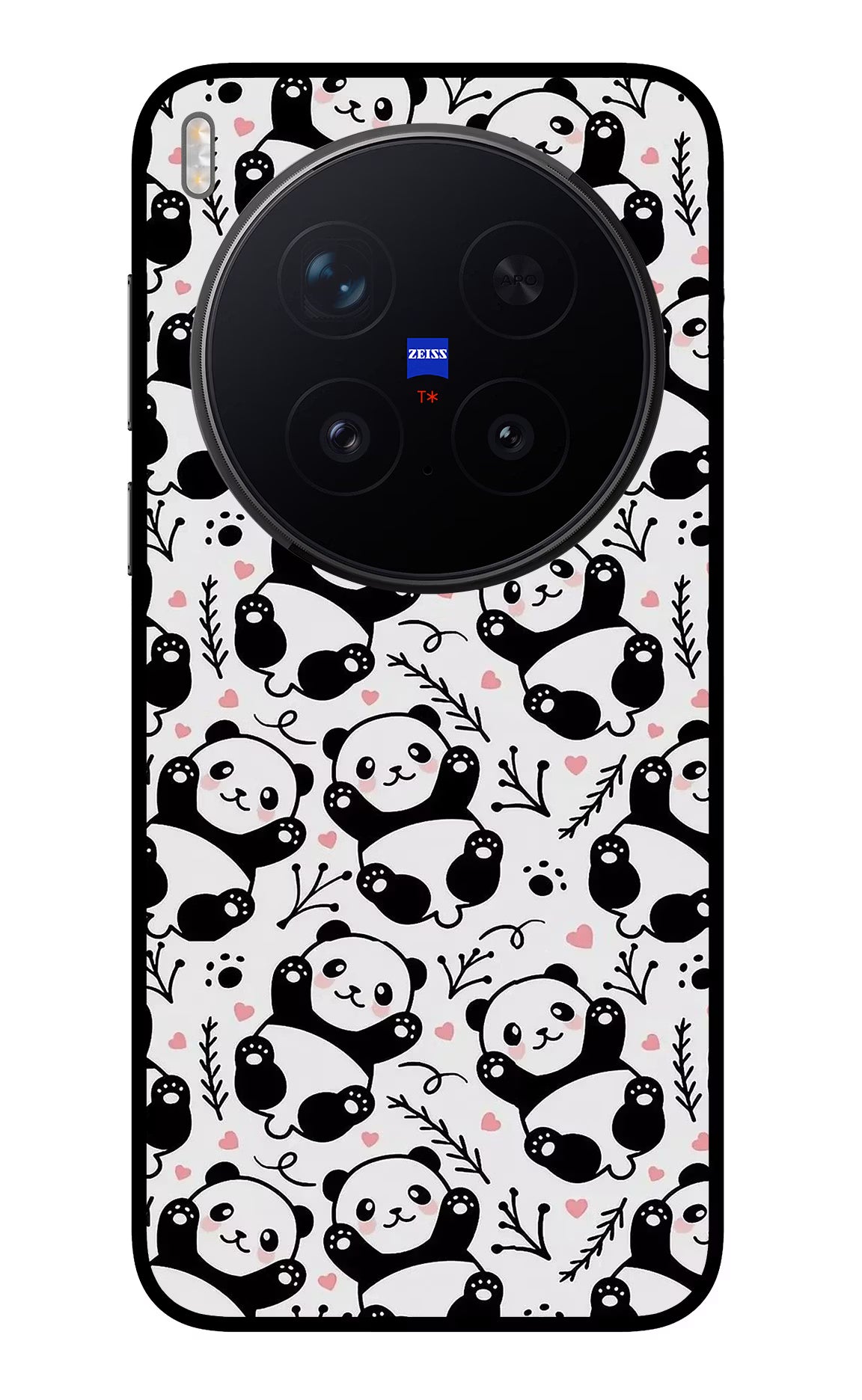 Cute Panda Vivo X300 Pro Glass Case - Cute Panda Vivo X300 Pro Glass Case Cute Panda Vivo X300 Pro Glass Case
