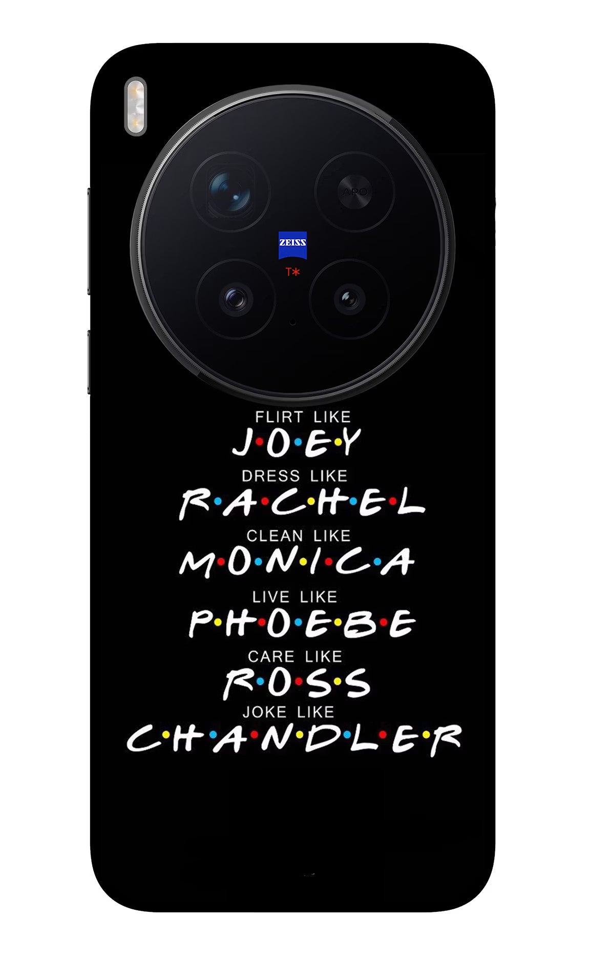 FRIENDS Character Vivo X300 Pro Glass Case - FRIENDS Character Vivo X300 Pro Glass Case FRIENDS Character Vivo X300 Pro Glass Case