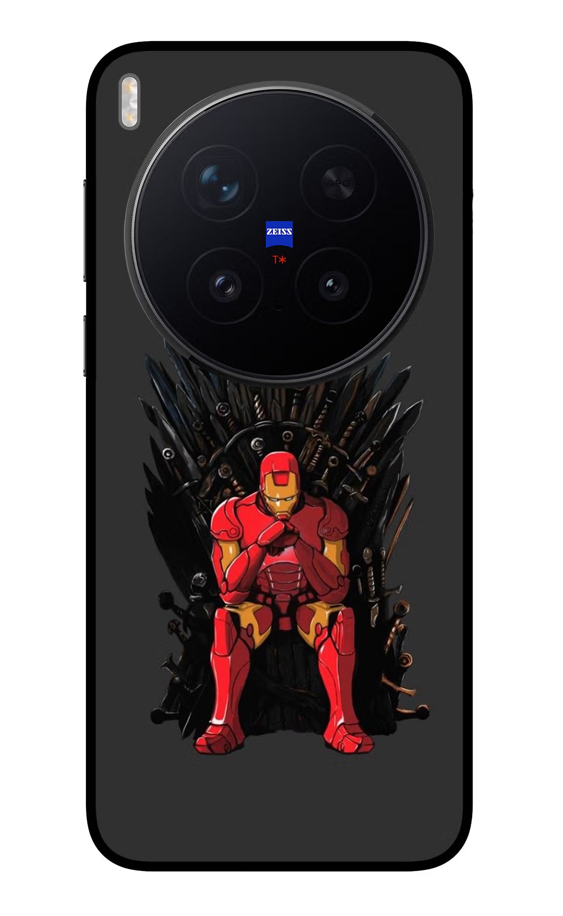 Ironman Throne Vivo X300 Pro Back Cover - Ironman Throne Vivo X300 Pro Glass Case Back Cover by Casekaro Ironman Throne Vivo X300 Pro Glass Case Back Cover by Casekaro