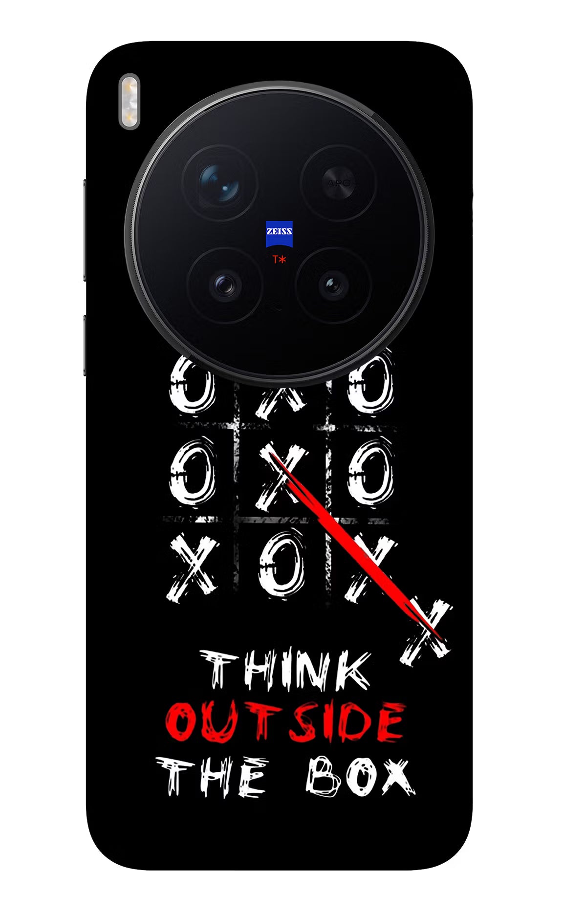 Think out of the BOX Vivo X300 Pro Back Cover - Think out of the BOX Vivo X300 Pro Glass Case Back Cover by Casekaro Think out of the BOX Vivo X300 Pro Glass Case Back Cover by Casekaro