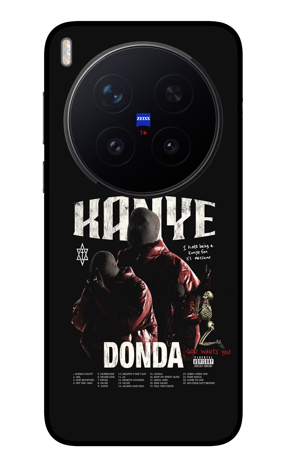 Donda Kanye West Vivo X300 Pro Glass Case - Donda Kanye West Vivo X300 Pro Glass Case Donda Kanye West Vivo X300 Pro Glass Case