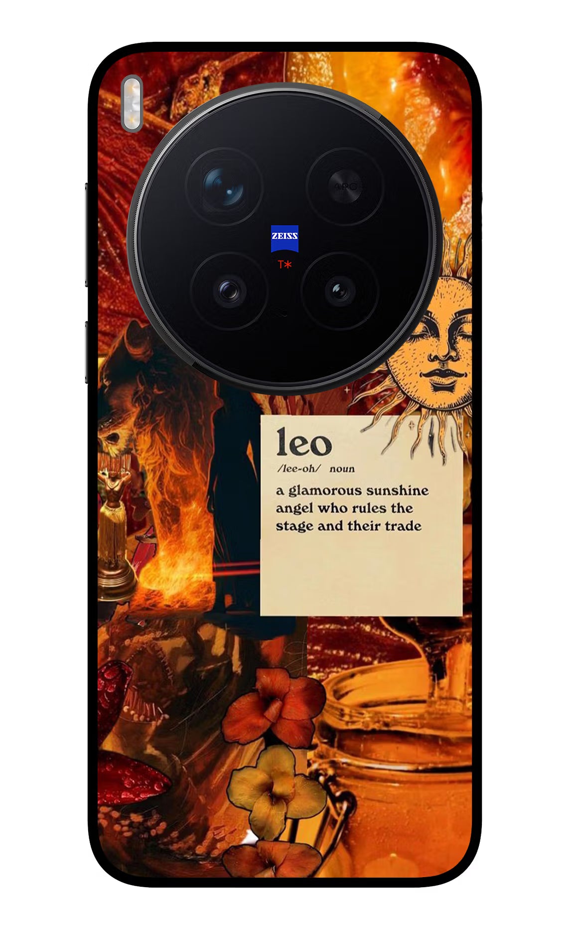 Leo Zodiac Vivo X300 Pro Glass Case - Leo Zodiac Vivo X300 Pro Glass Case Leo Zodiac Vivo X300 Pro Glass Case