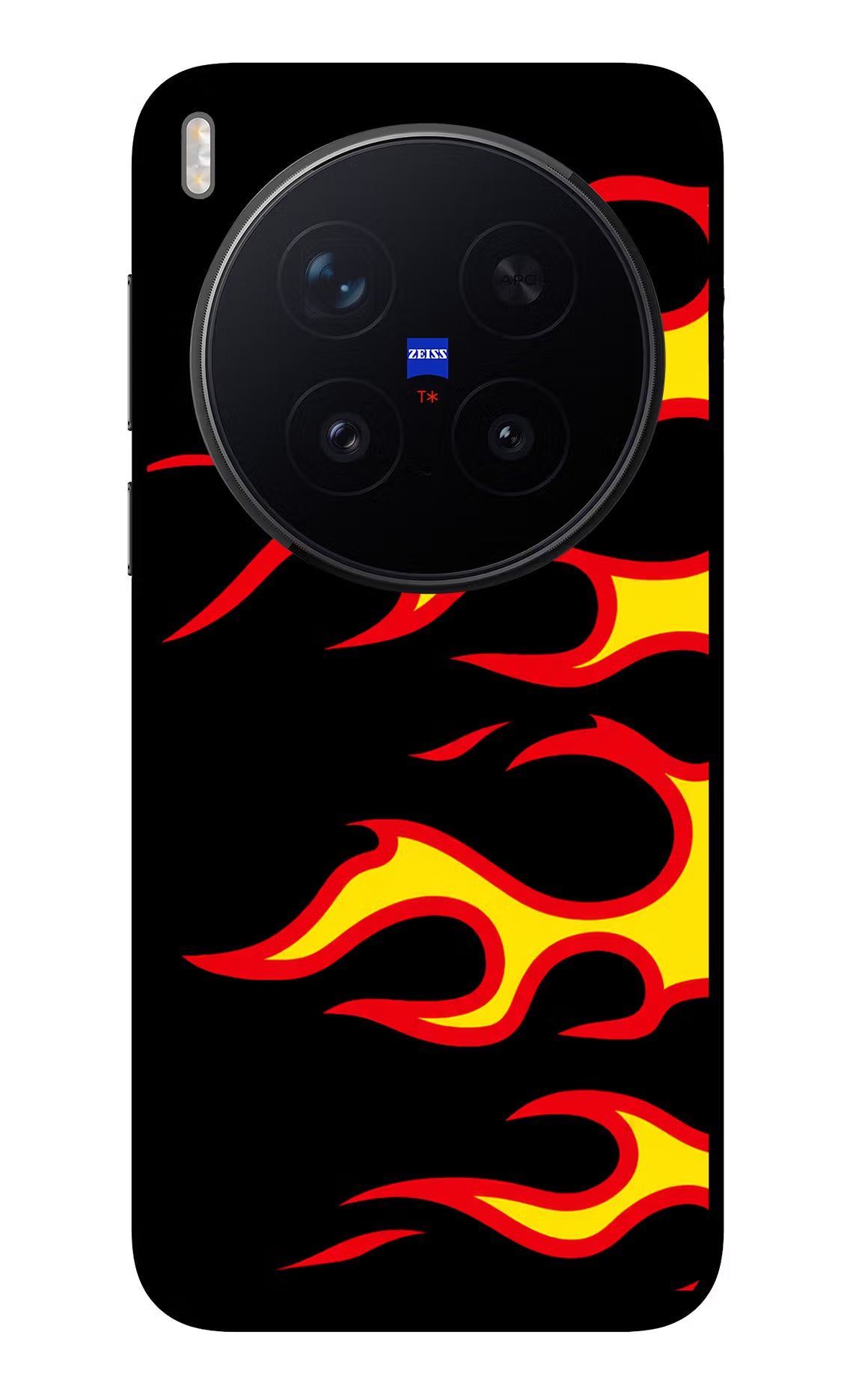 Side Sweep Flames Vivo X300 Pro Glass Case - Side Sweep Flames Vivo X300 Pro Glass Case Side Sweep Flames Vivo X300 Pro Glass Case