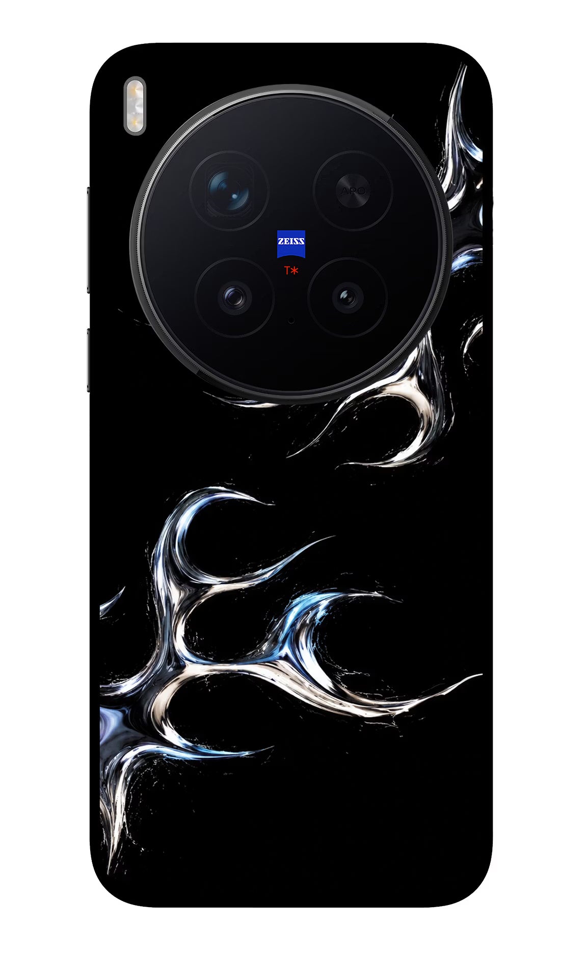 Chrome Tribal Vivo X300 Pro Back Cover - Chrome Tribal Vivo X300 Pro Glass Case Back Cover by Casekaro Chrome Tribal Vivo X300 Pro Glass Case Back Cover by Casekaro