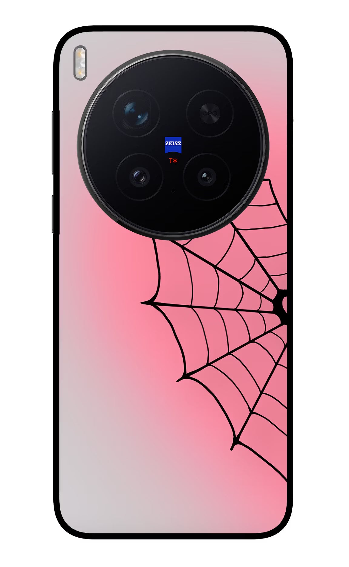 Pink Web Vivo X300 Pro Back Cover - Pink Web Vivo X300 Pro Glass Case Back Cover by Casekaro Pink Web Vivo X300 Pro Glass Case Back Cover by Casekaro