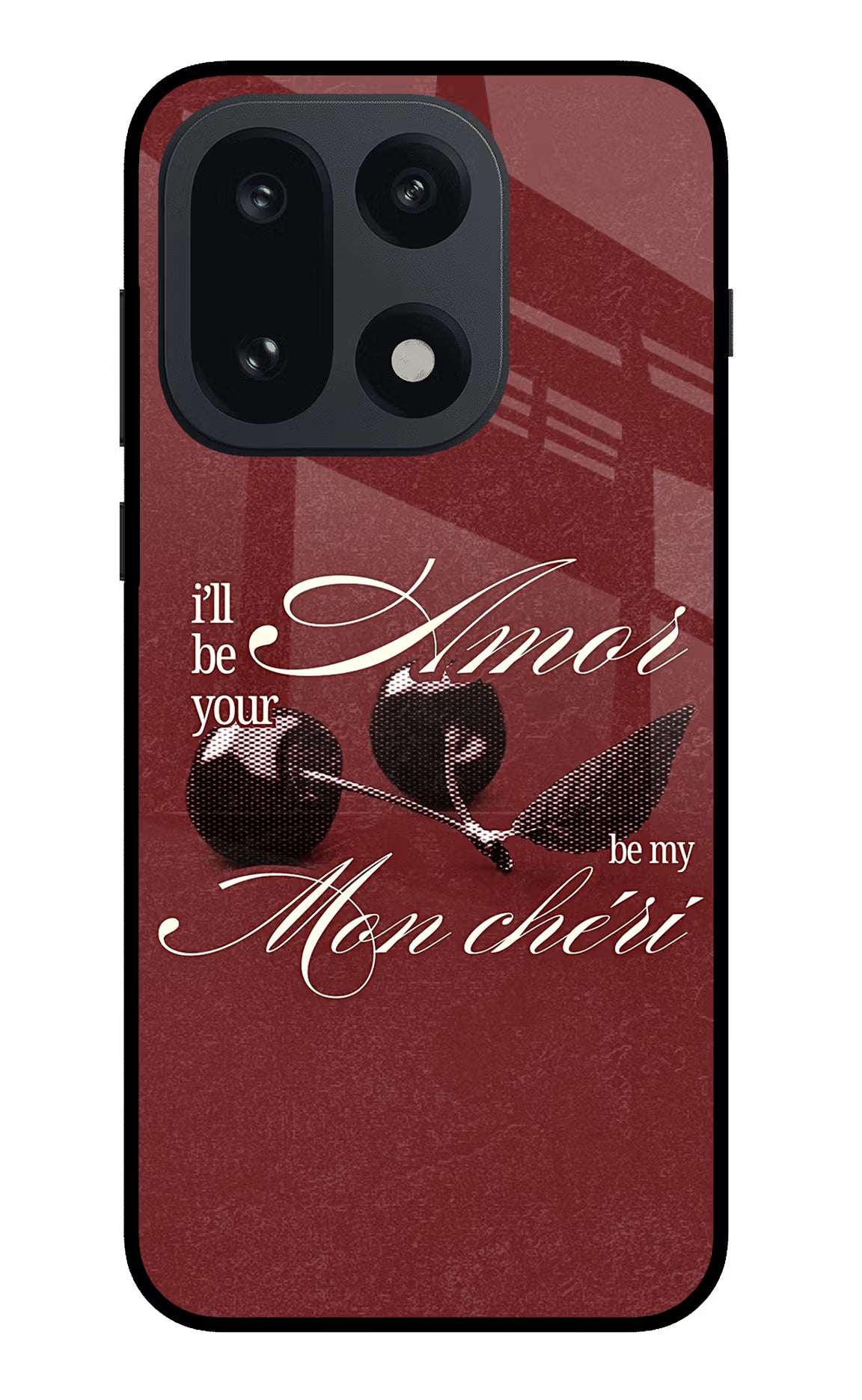 Velvet Cherry OnePlus 15 Glass Case - Velvet Cherry OnePlus 15 Glass Case Velvet Cherry OnePlus 15 Glass Case