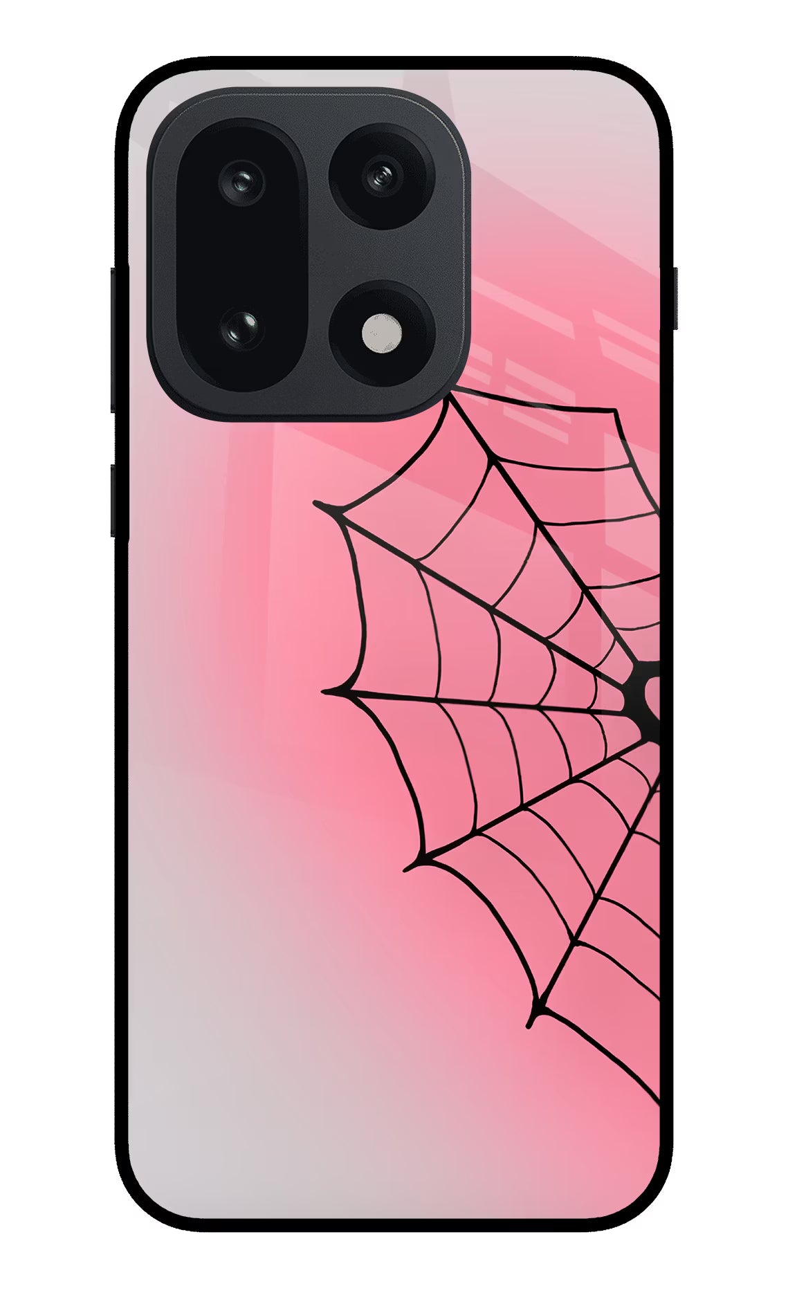 Pink Web OnePlus 15 Glass Case - Pink Web OnePlus 15 Glass Case Pink Web OnePlus 15 Glass Case