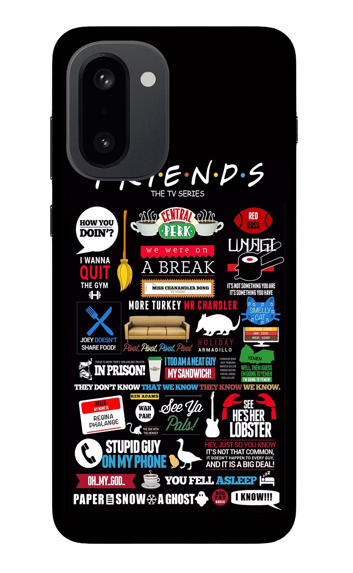 FRIENDS OnePlus 15R Glass Case - FRIENDS OnePlus 15R Glass Case FRIENDS OnePlus 15R Glass Case