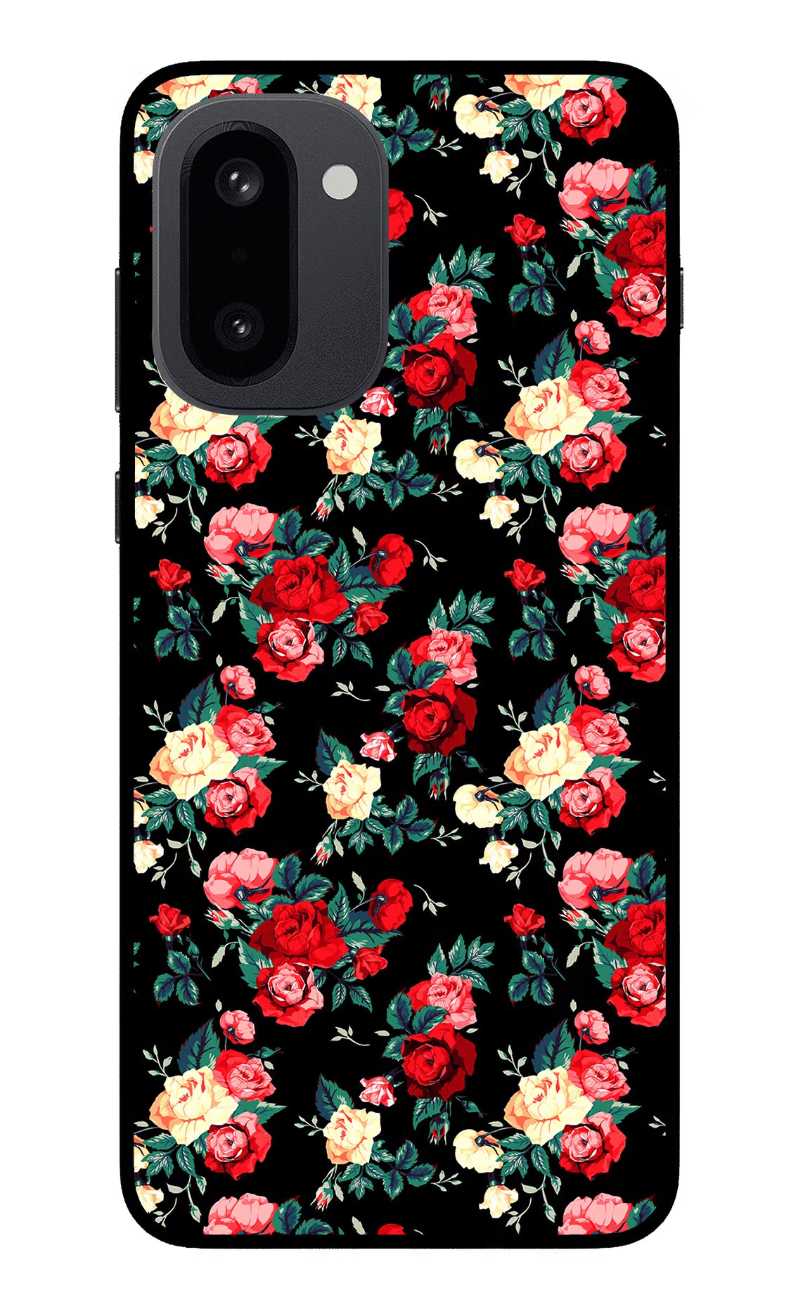 Rose Pattern OnePlus 15R Glass Case - Rose Pattern OnePlus 15R Glass Case Rose Pattern OnePlus 15R Glass Case
