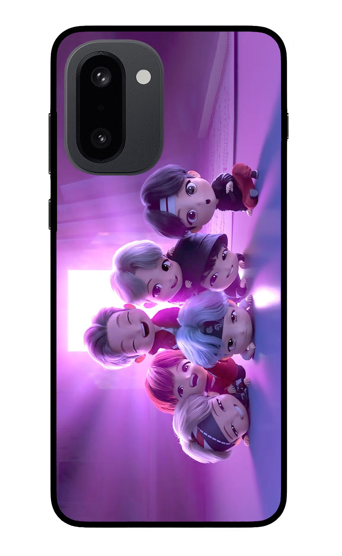 BTS Chibi OnePlus 15R Glass Case - BTS Chibi OnePlus 15R Glass Case BTS Chibi OnePlus 15R Glass Case