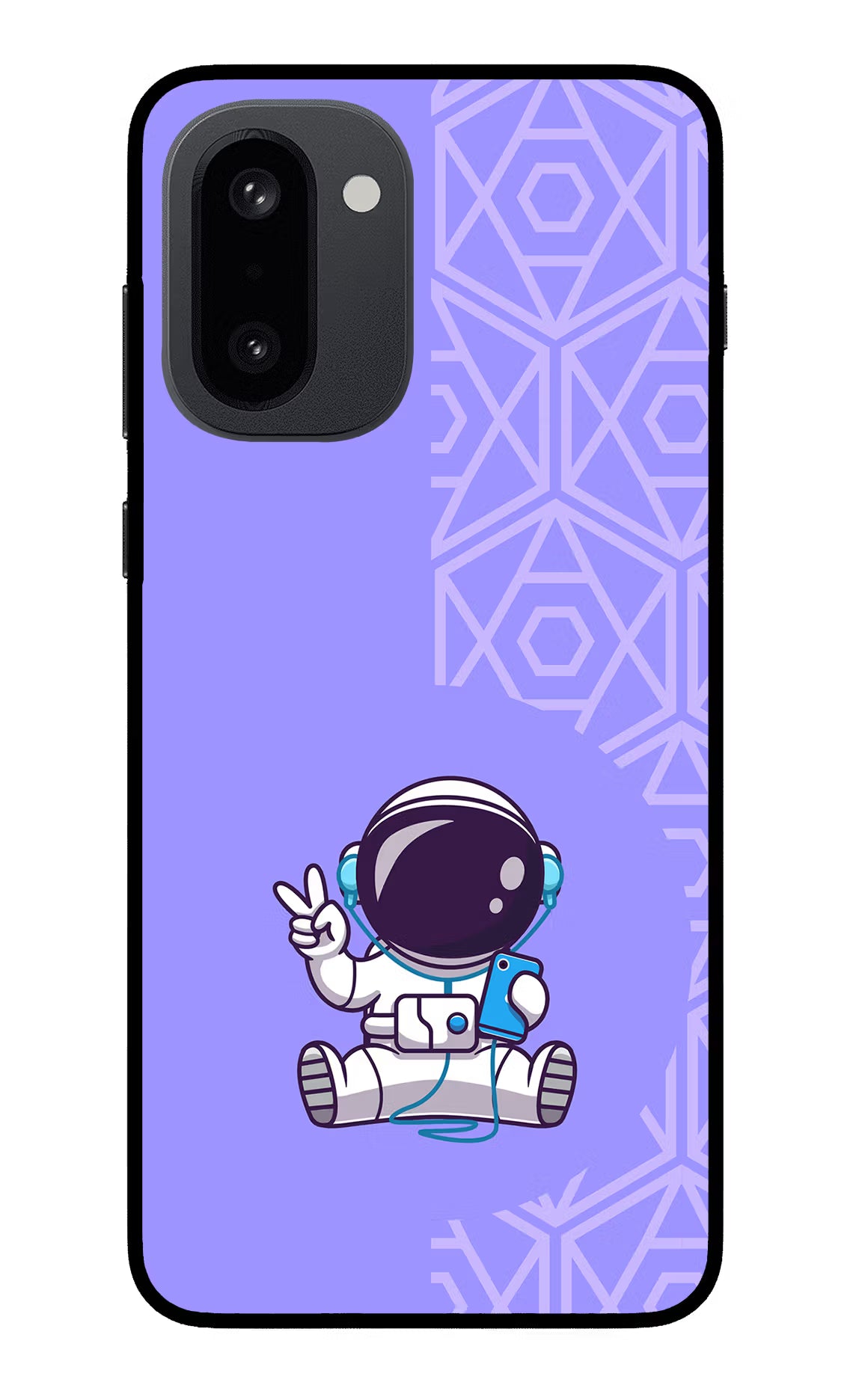 Cute Astronaut Chilling OnePlus 15R Glass Case - Cute Astronaut Chilling OnePlus 15R Glass Case Cute Astronaut Chilling OnePlus 15R Glass Case