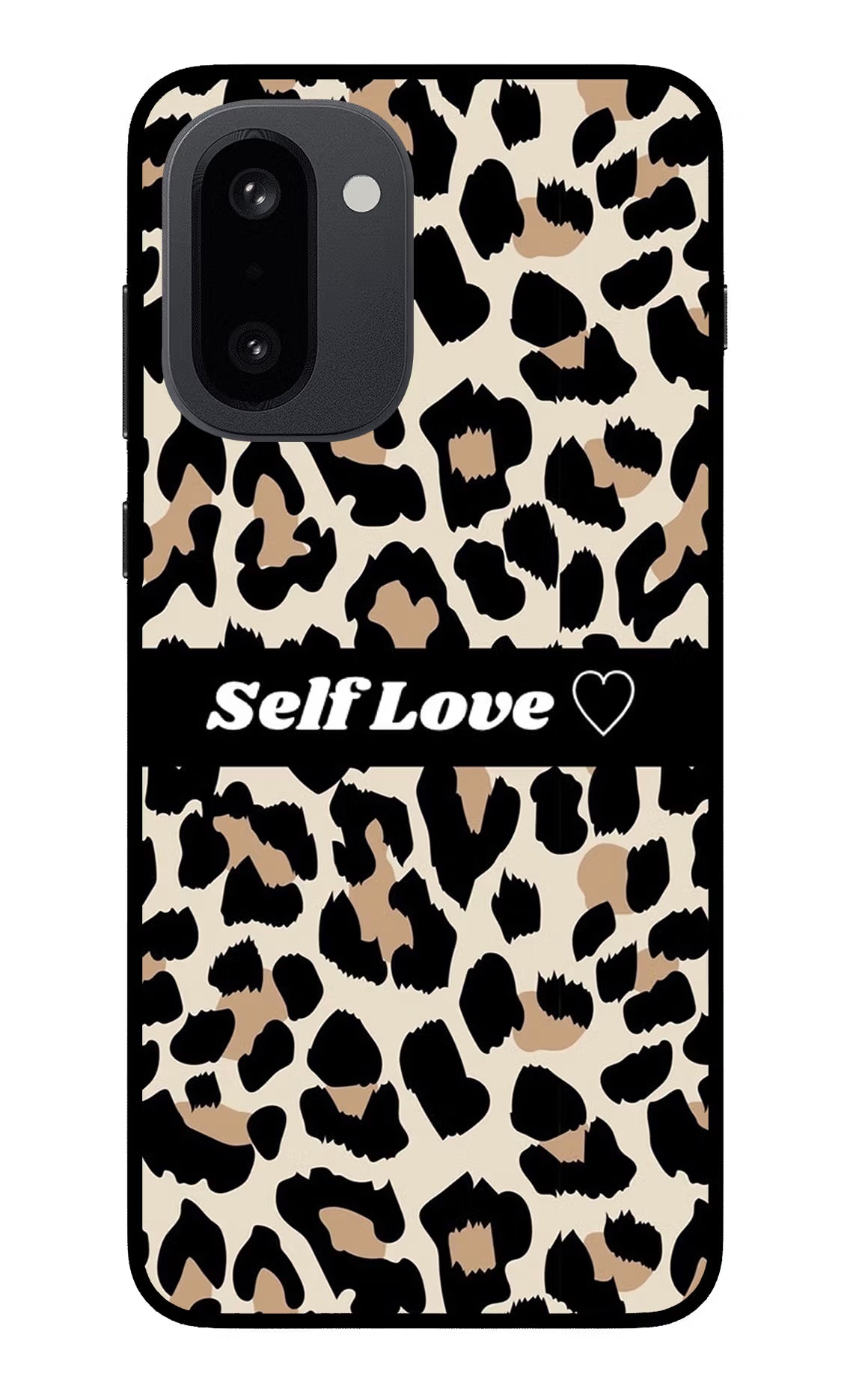 Leopard Print Self Love OnePlus 15R Back Cover - Leopard Print Self Love OnePlus 15R Glass Case Back Cover by Casekaro Leopard Print Self Love OnePlus 15R Glass Case Back Cover by Casekaro