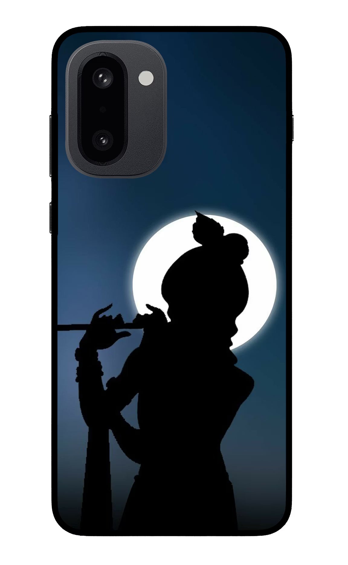 Shri Krishna Silhouette OnePlus 15R Back Cover - Shri Krishna Silhouette OnePlus 15R Glass Case Back Cover by Casekaro Shri Krishna Silhouette OnePlus 15R Glass Case Back Cover by Casekaro