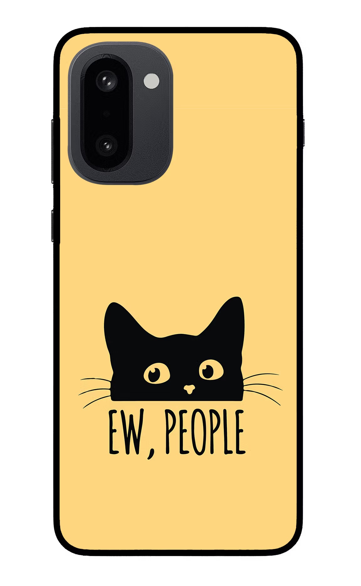 Ew People Catitude OnePlus 15R Back Cover - Ew People Catitude OnePlus 15R Glass Case Back Cover by Casekaro Ew People Catitude OnePlus 15R Glass Case Back Cover by Casekaro